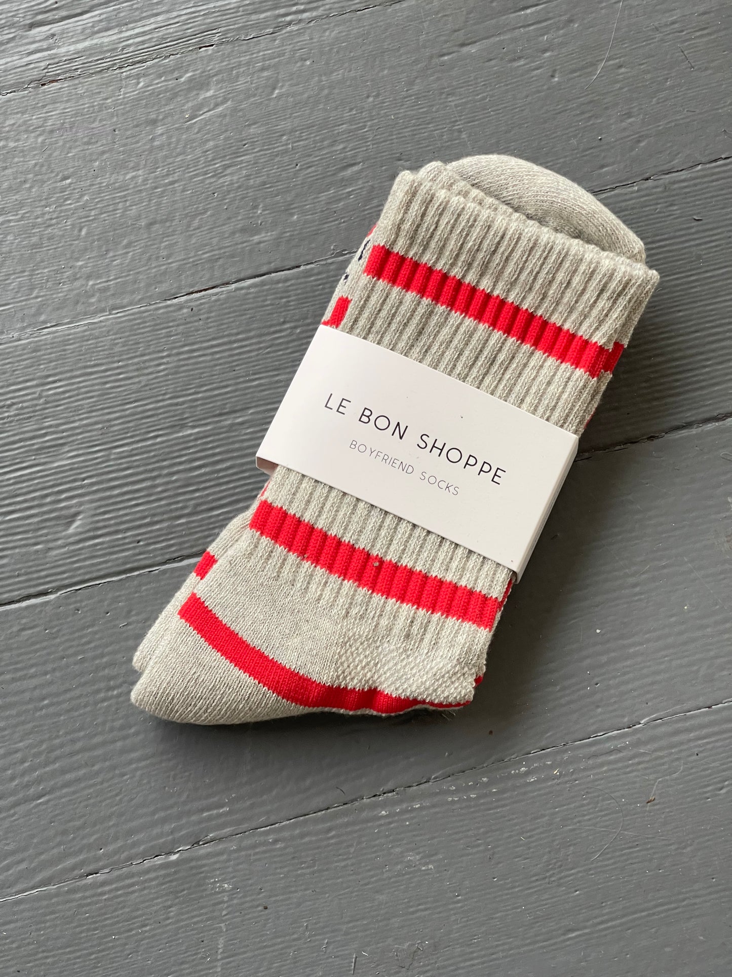 Le Bon Shoppe Striped Boyfriend Sock - OS