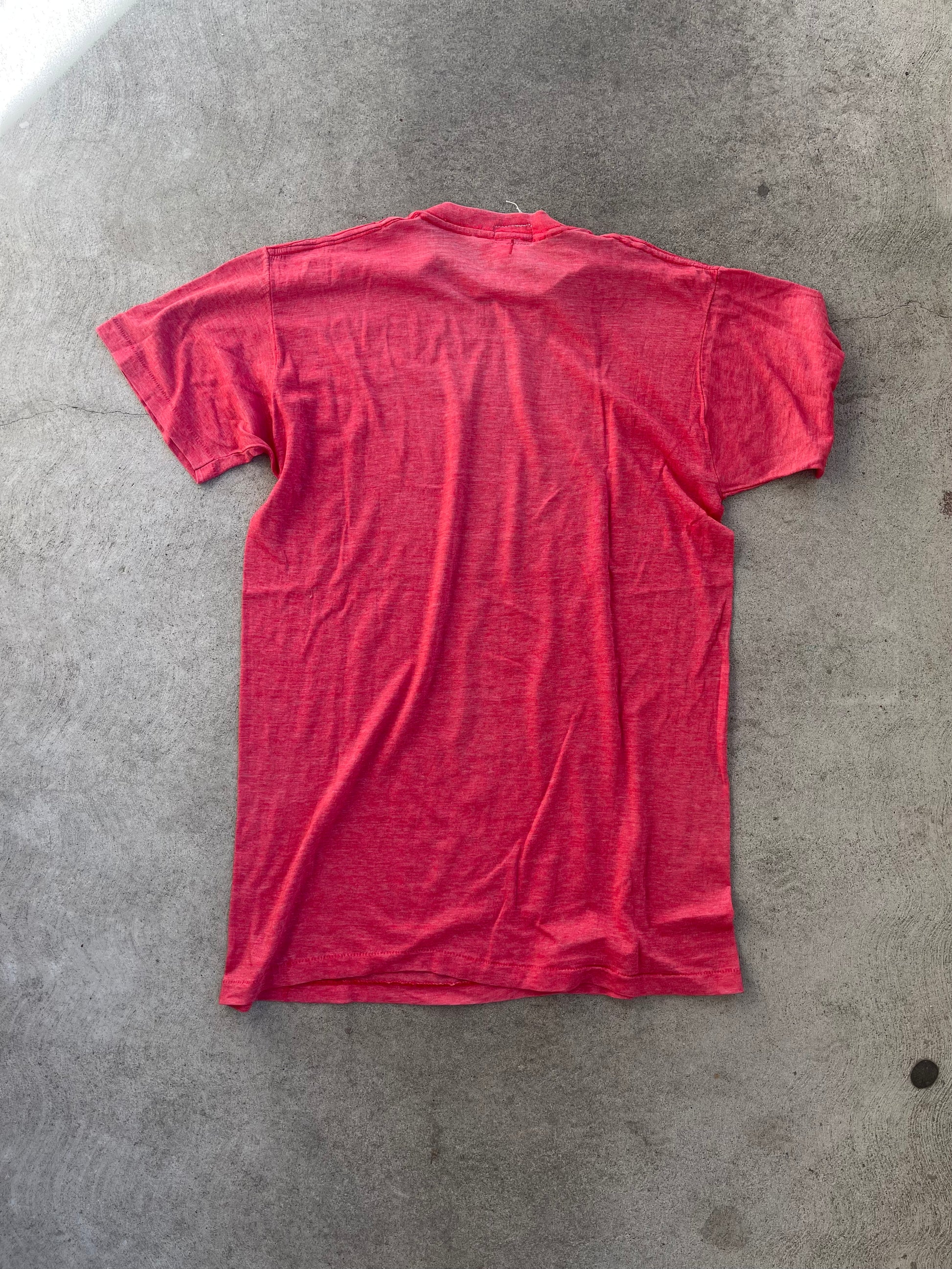 Vintage Paper Thin Crew Neck Tee RED - M/L