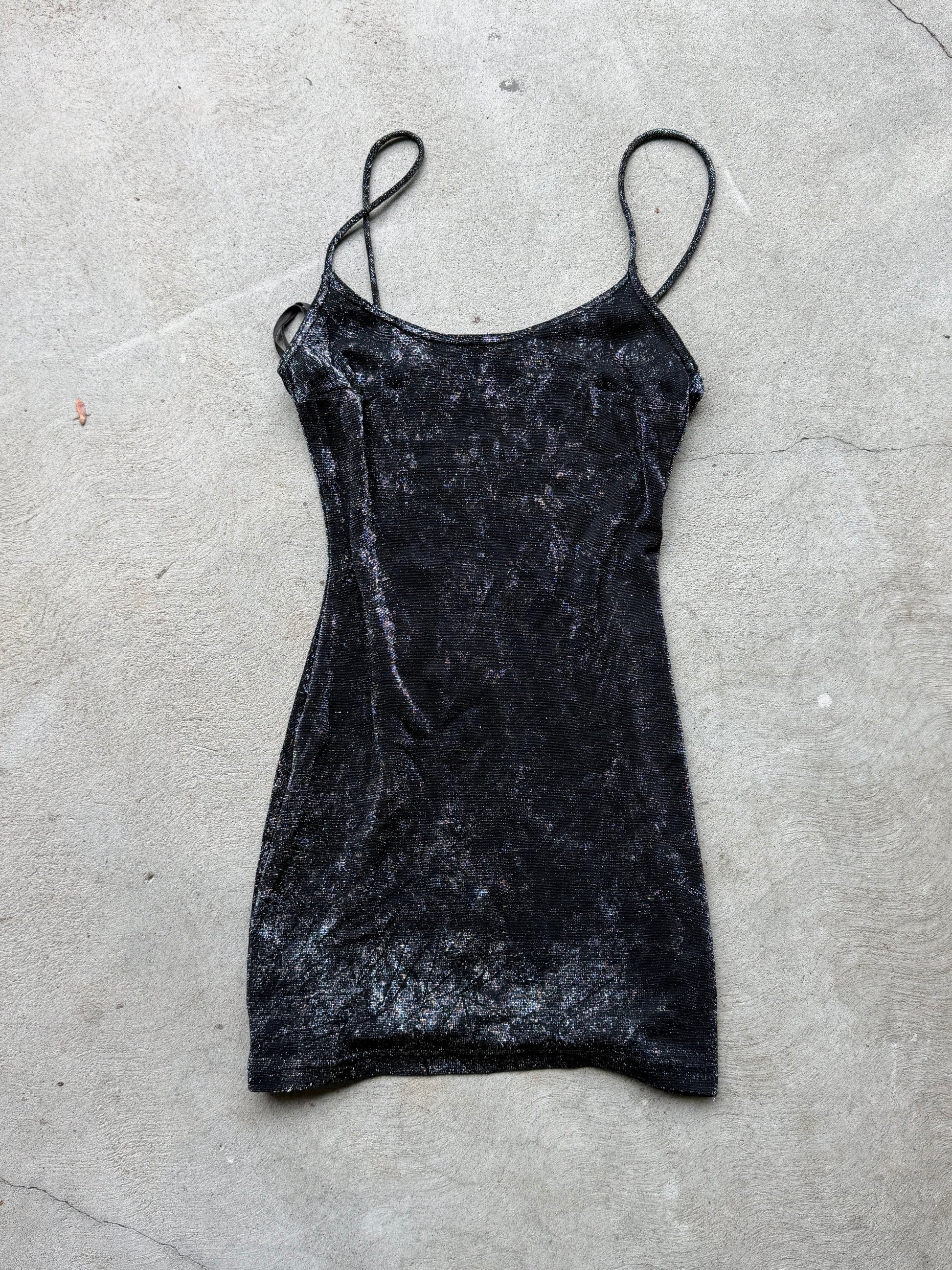 Vintage Sparkle Mini Dress - M