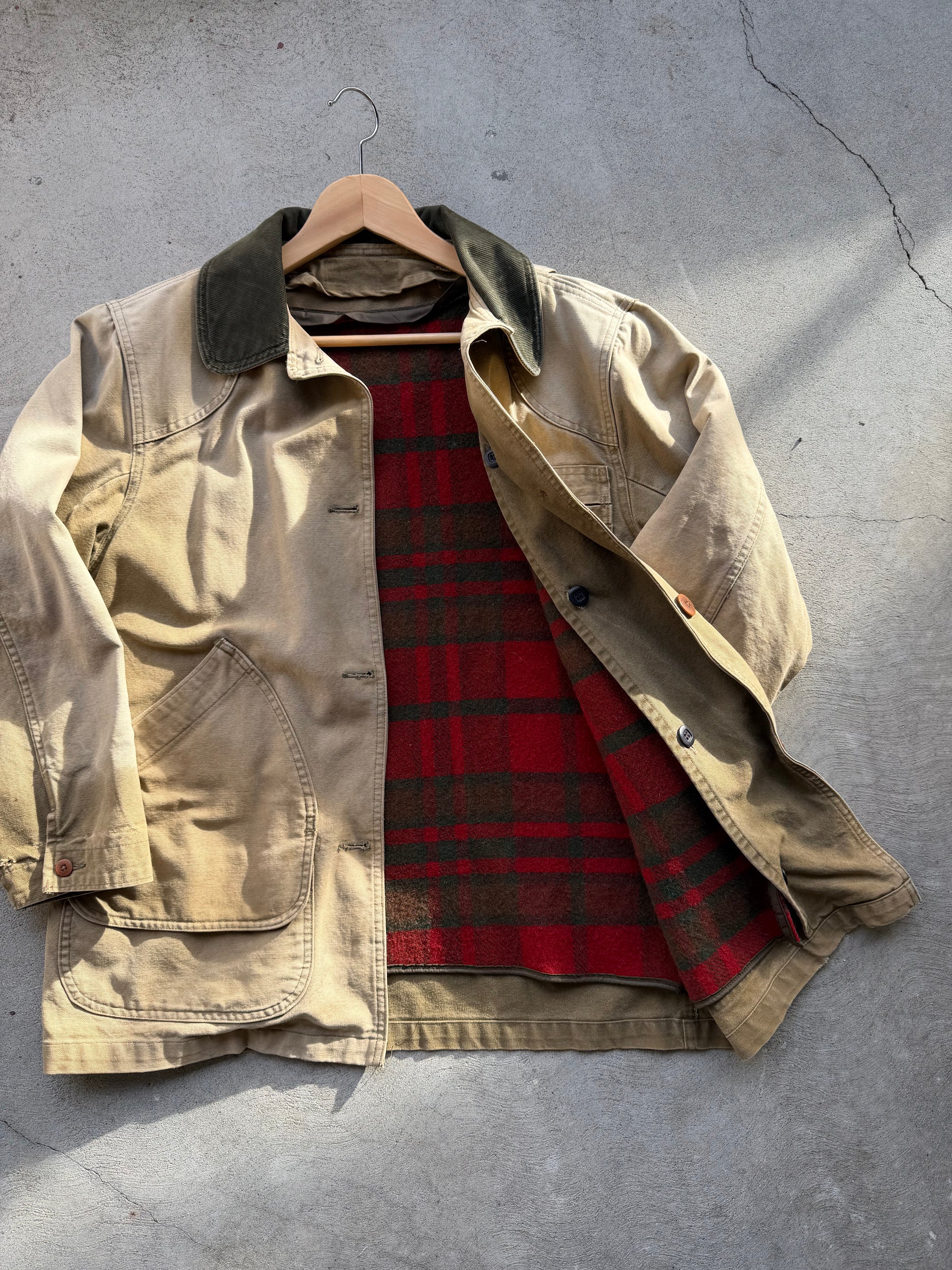 Vintage Blanket Lined Chore Coat - M