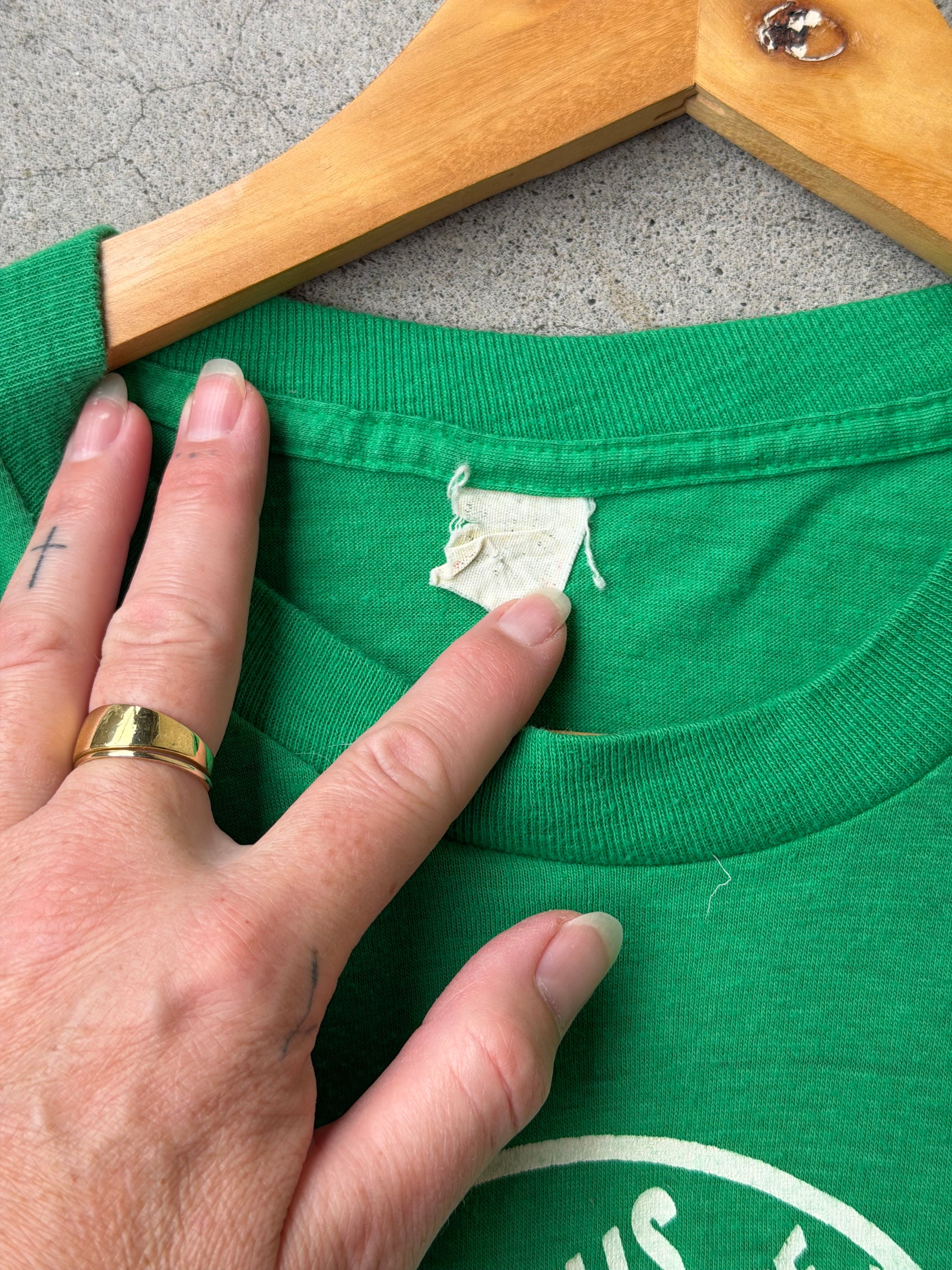 Vintage 1980s West Allis West Milwaukee Old Timers Baseball Tee - S