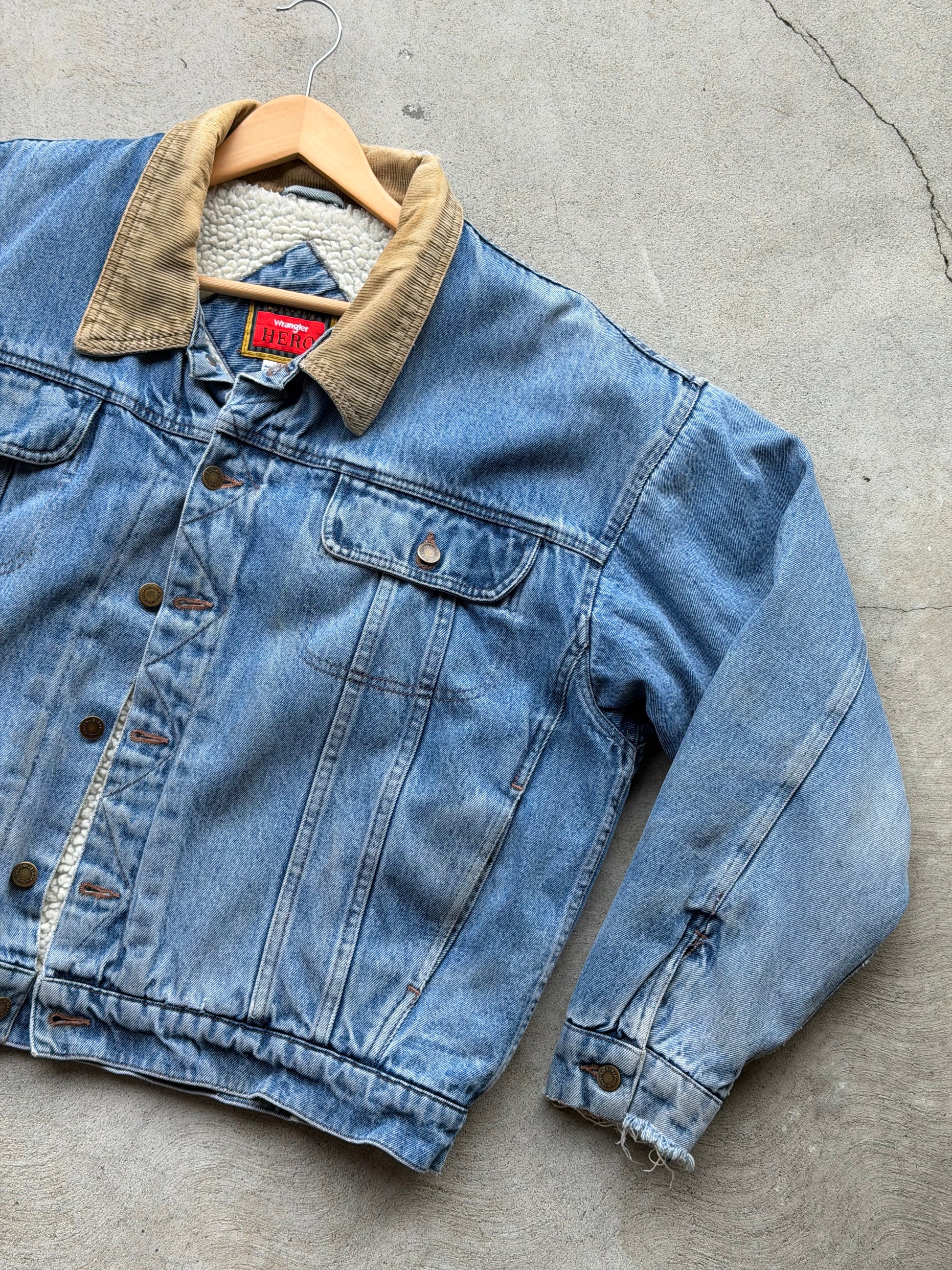 Vintage Wrangler Sherpa Lined Denim Jacket - XL