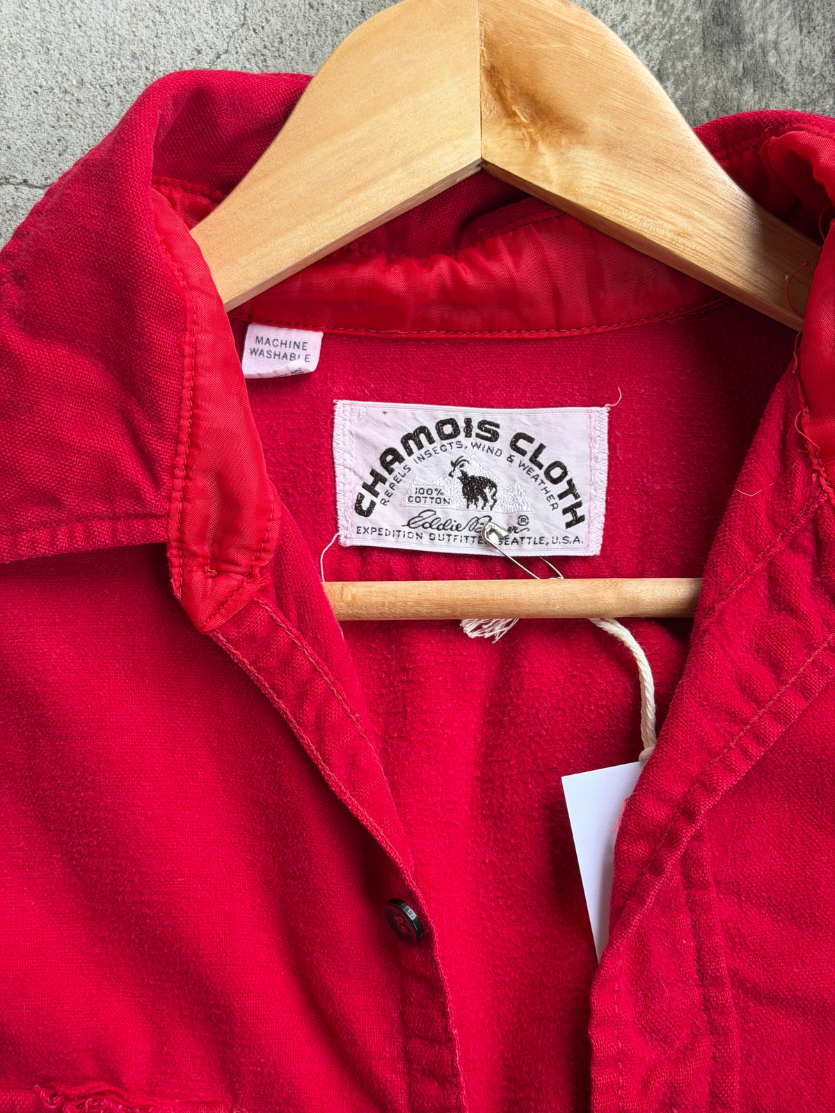Vintage Chamois Shirt in RED - M
