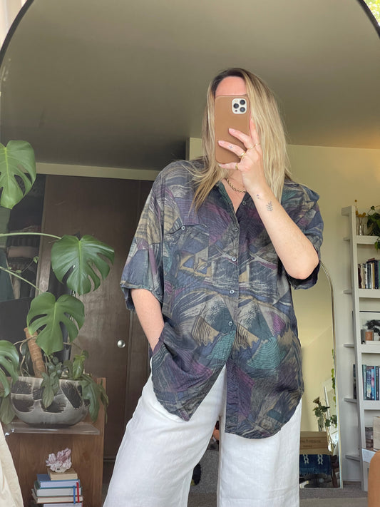 Vintage Silk Shirt - OS