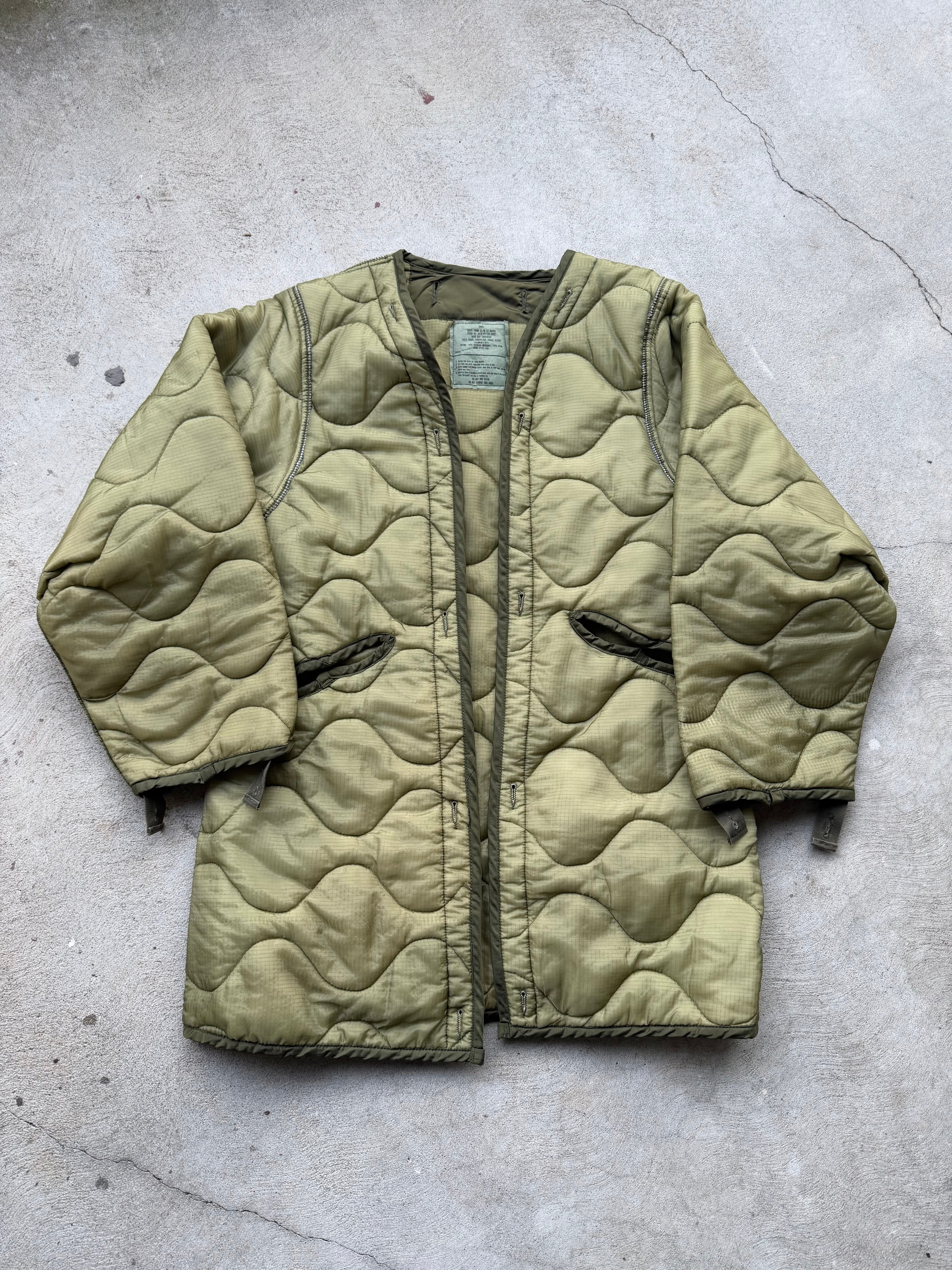 Vintage Military Parka Long Liner Jacket - S
