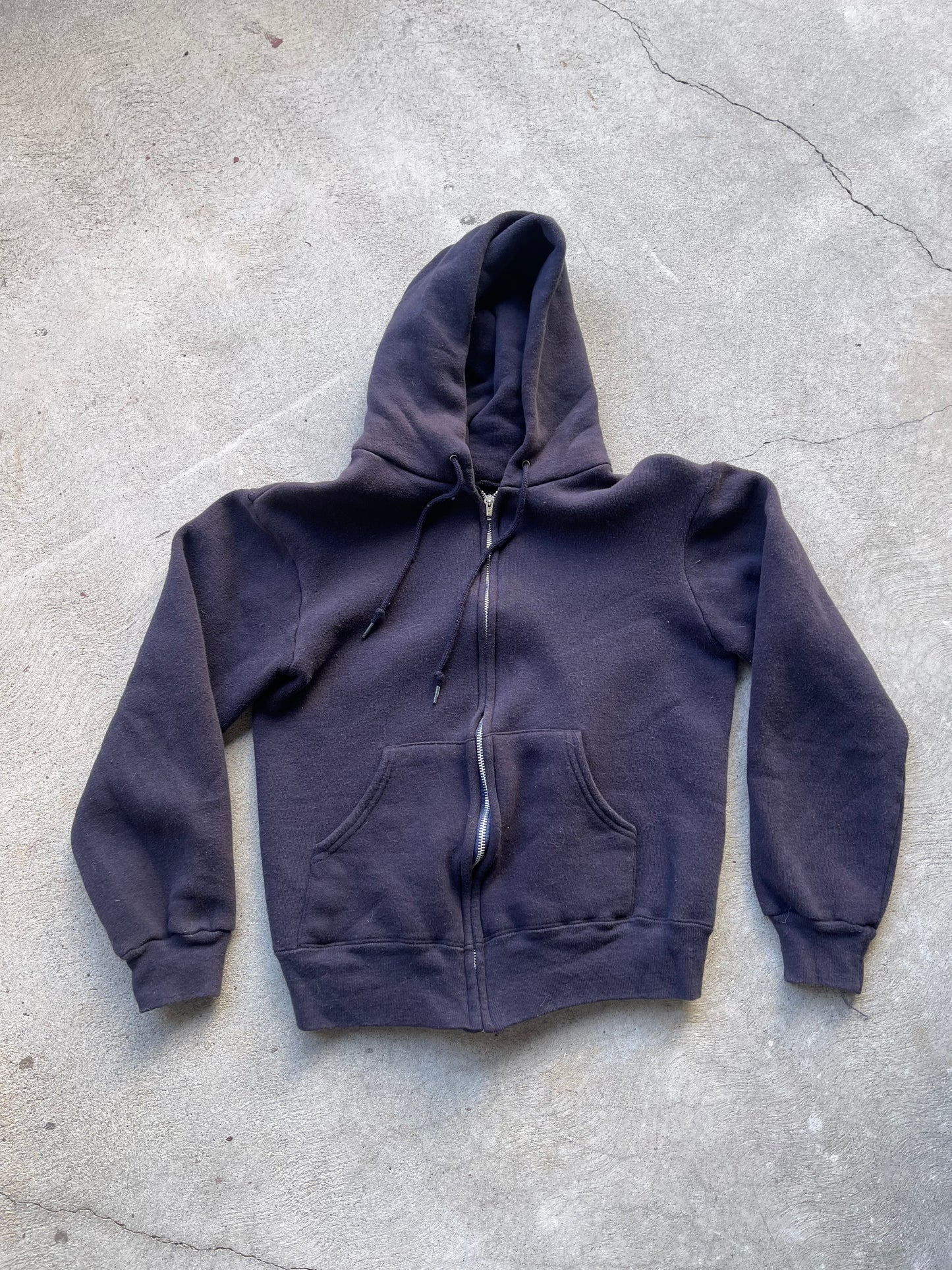 Vintage Hoodie in NAVY/BLACK - S/M