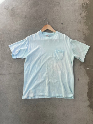 Vintage Pocket Tee - TEAL - M
