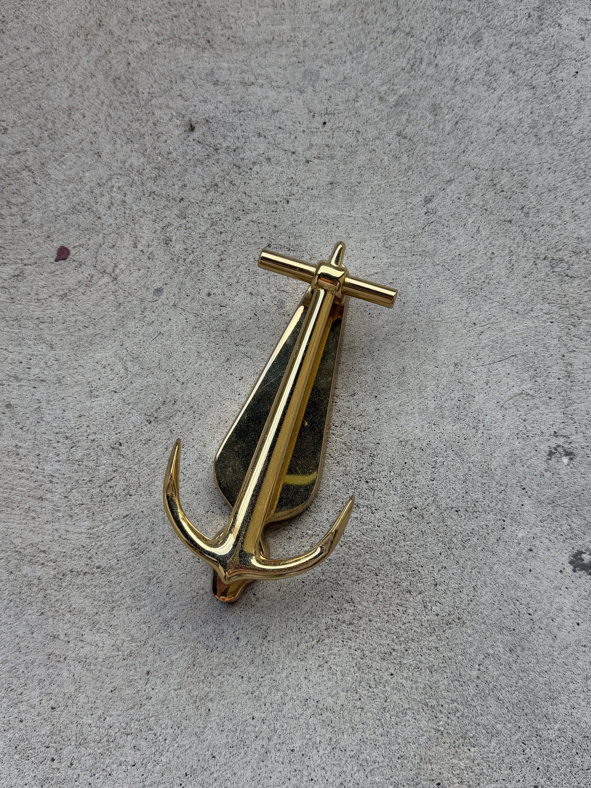 Vintage Anchor Brass Door Knocker *