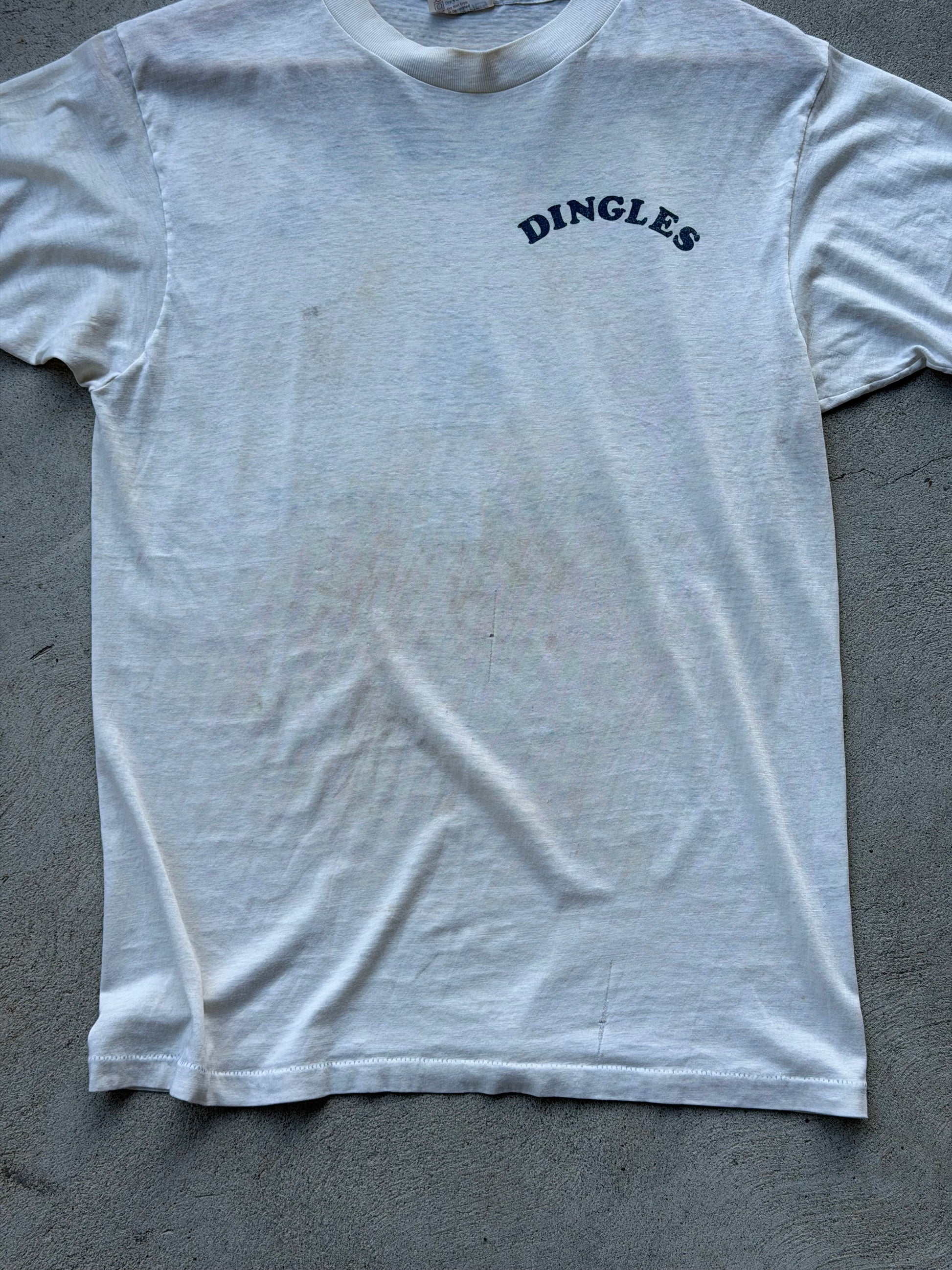 Vintage 1982 Paper Thin "Dingles" Tee OFF WHITE - M/L