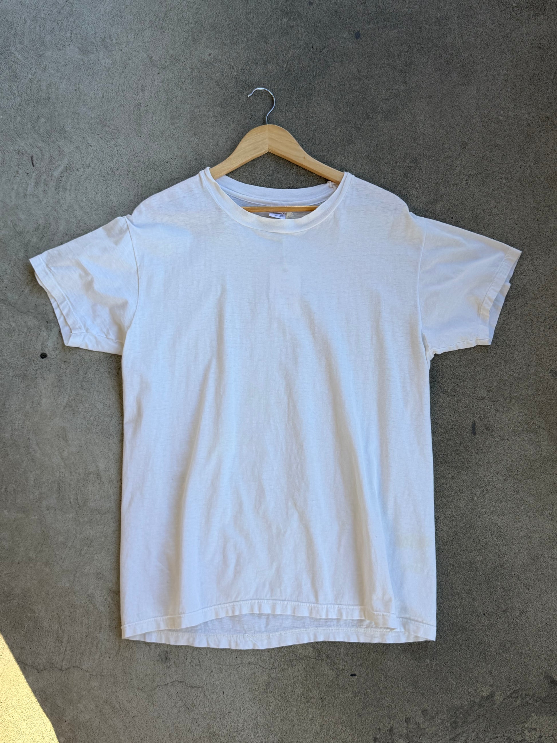 Vintage Soft Crew Neck WHITE - L