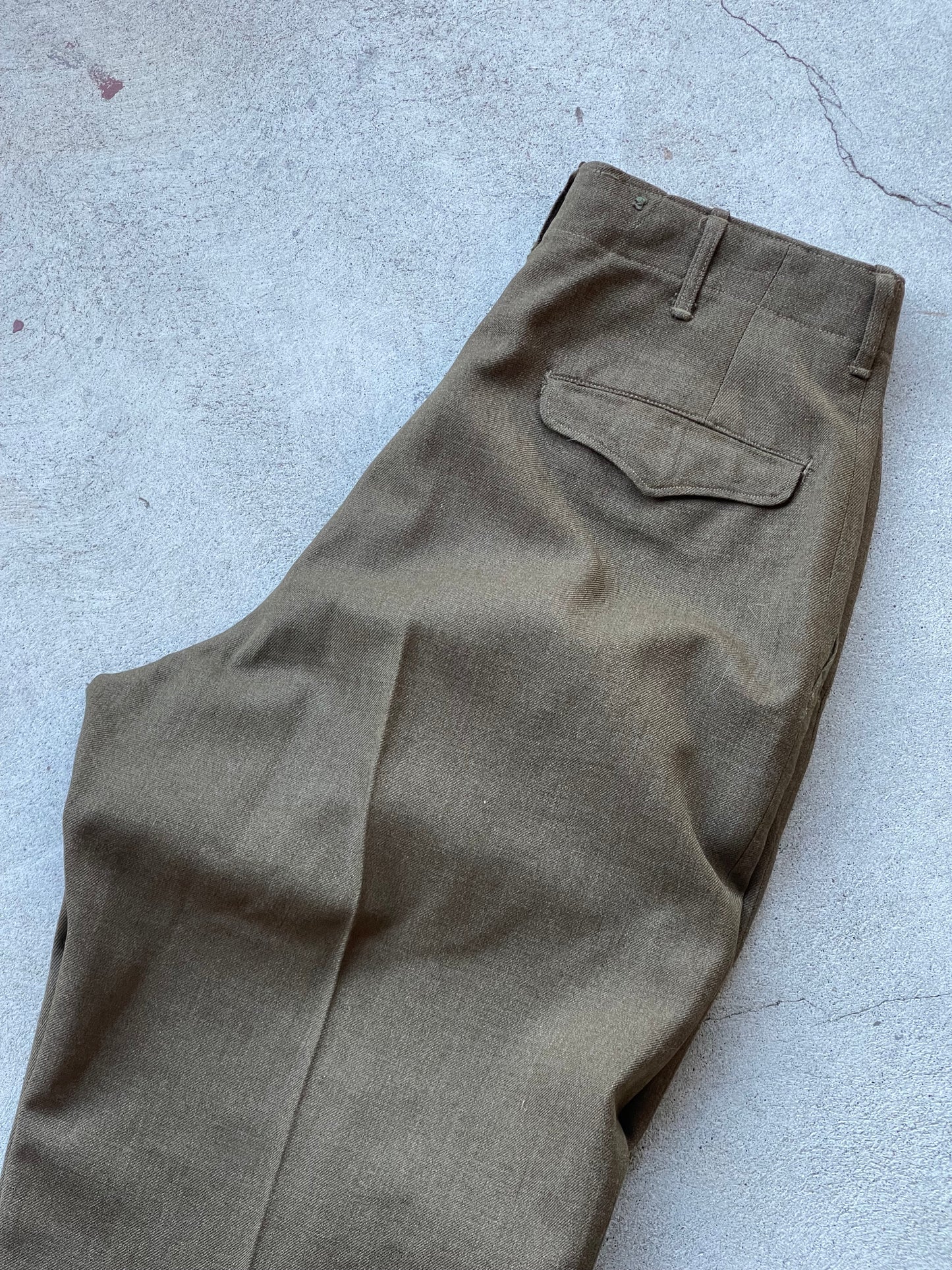 Vintage Wool Miliary Field Pant Trousers - 32” W