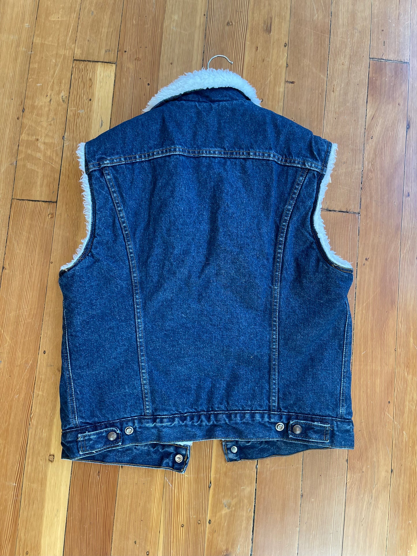 Vintage Levi's Sherpa Lined Vest ( DARK BLUE ) - M