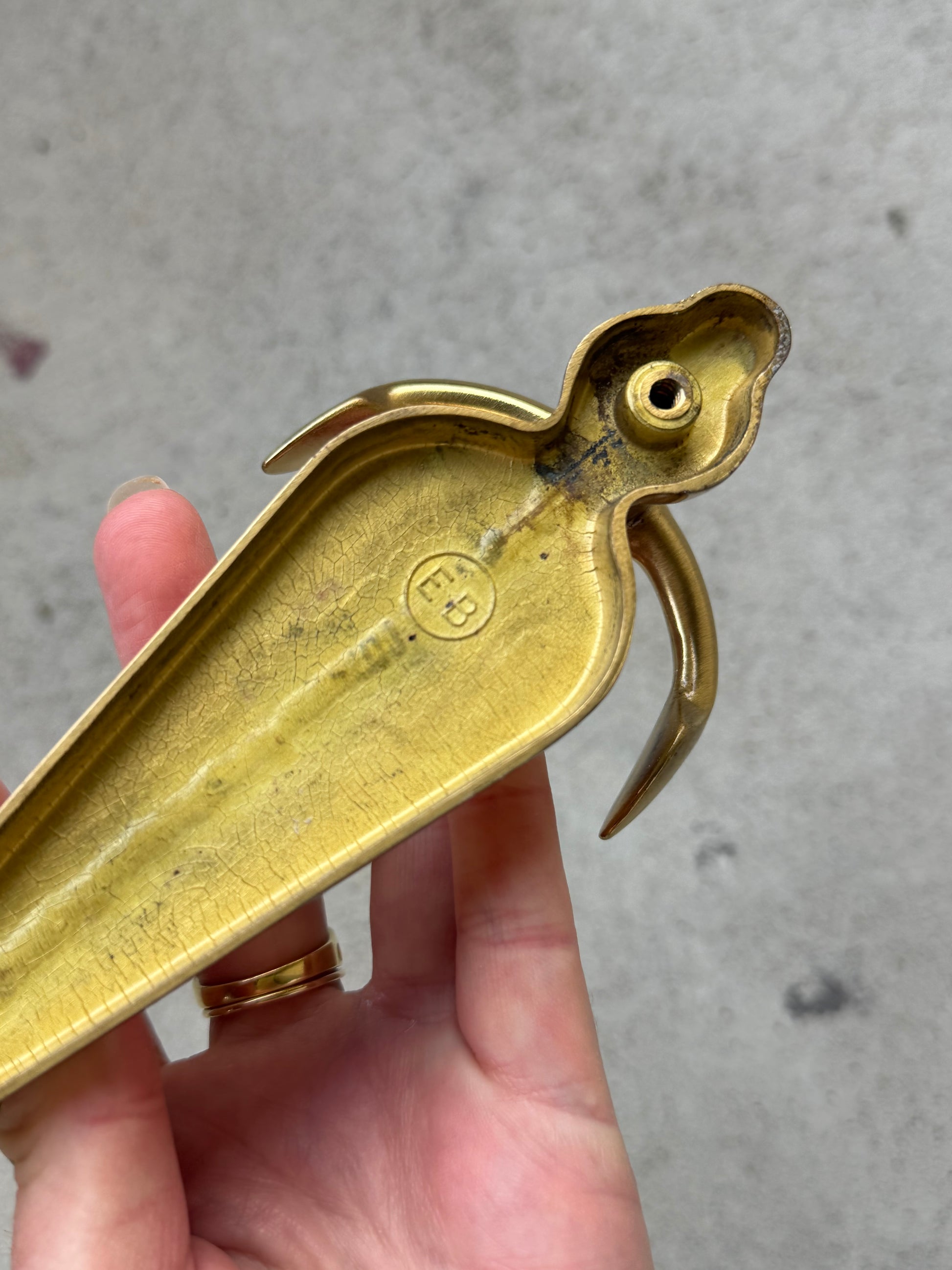 Vintage Anchor Brass Door Knocker *