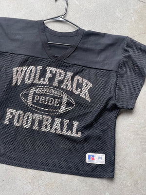 Vintage "Wolfpack" Football Jersey in BLACK - L