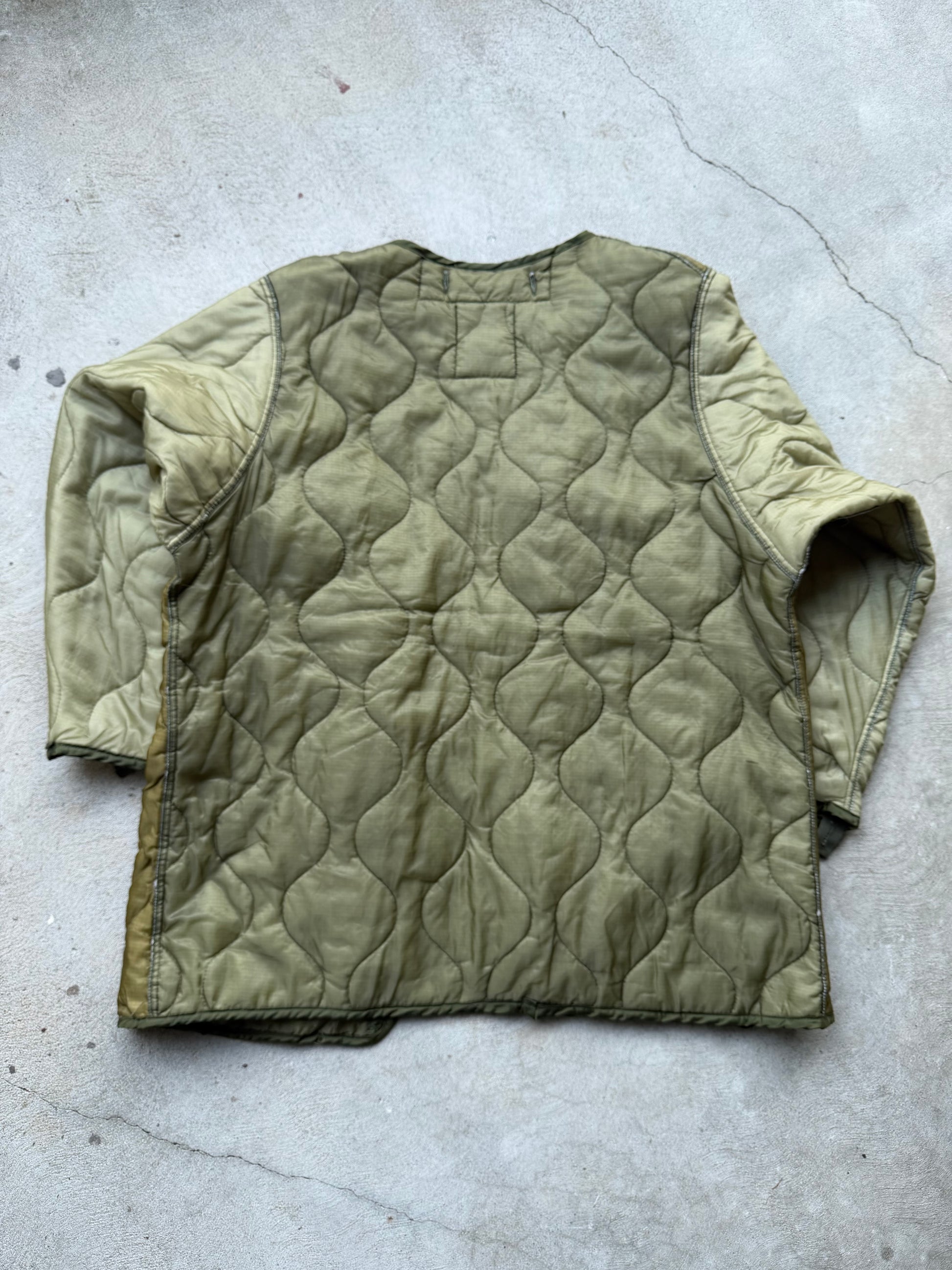 Vintage Military Parka Long Liner Jacket - L