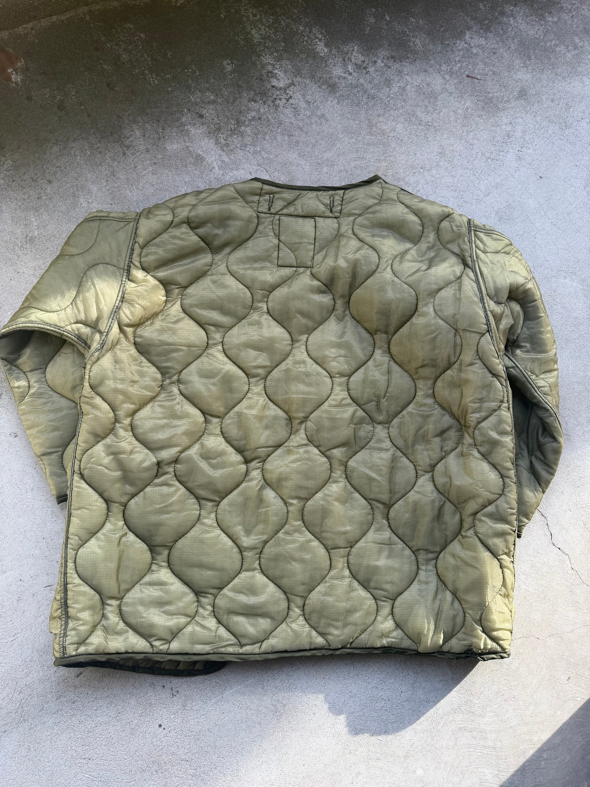 Vintage Military Parka Liner Jacket - XL