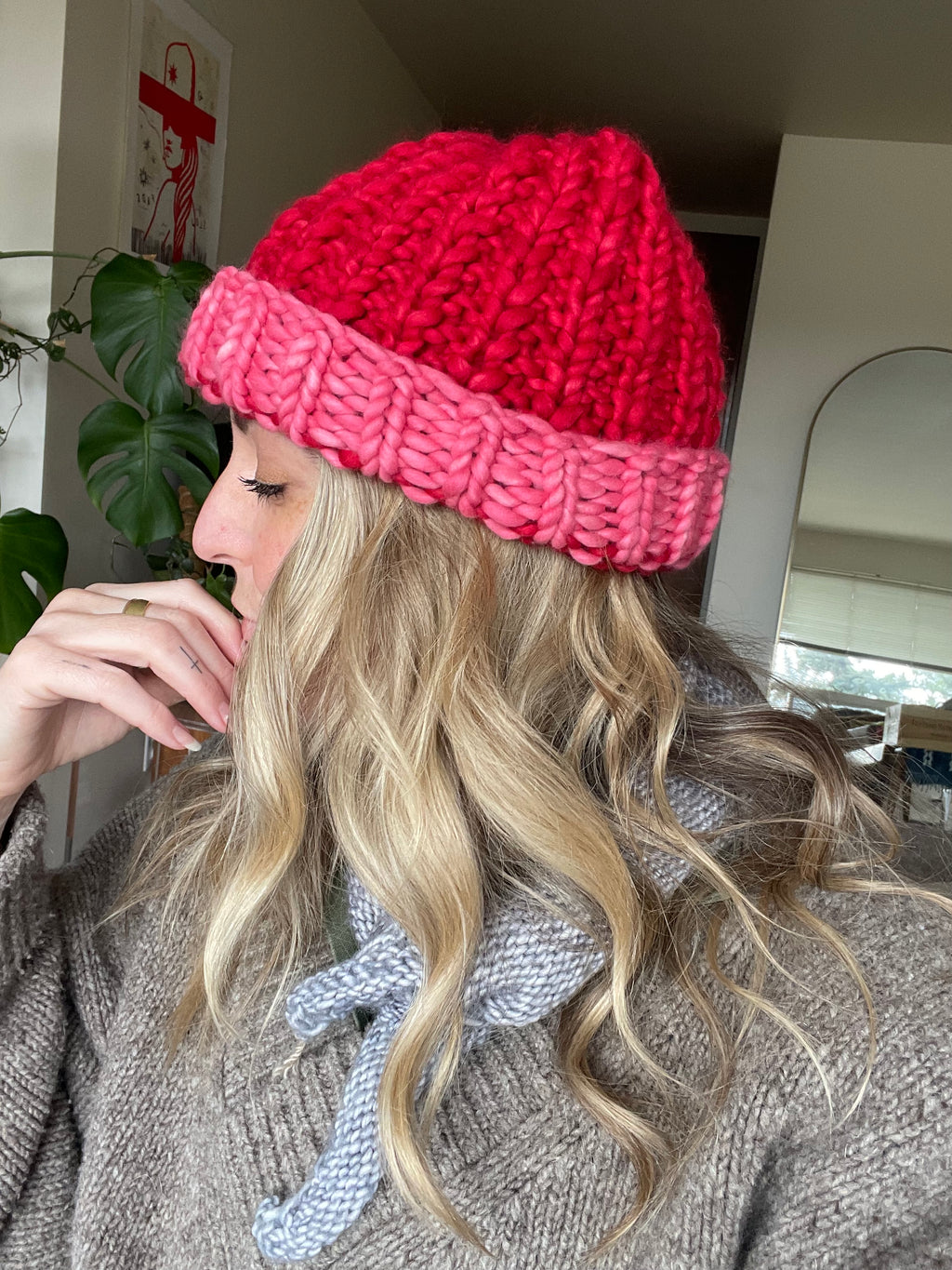 The Fisherman Beanie in Color Block - READY TO SHIP