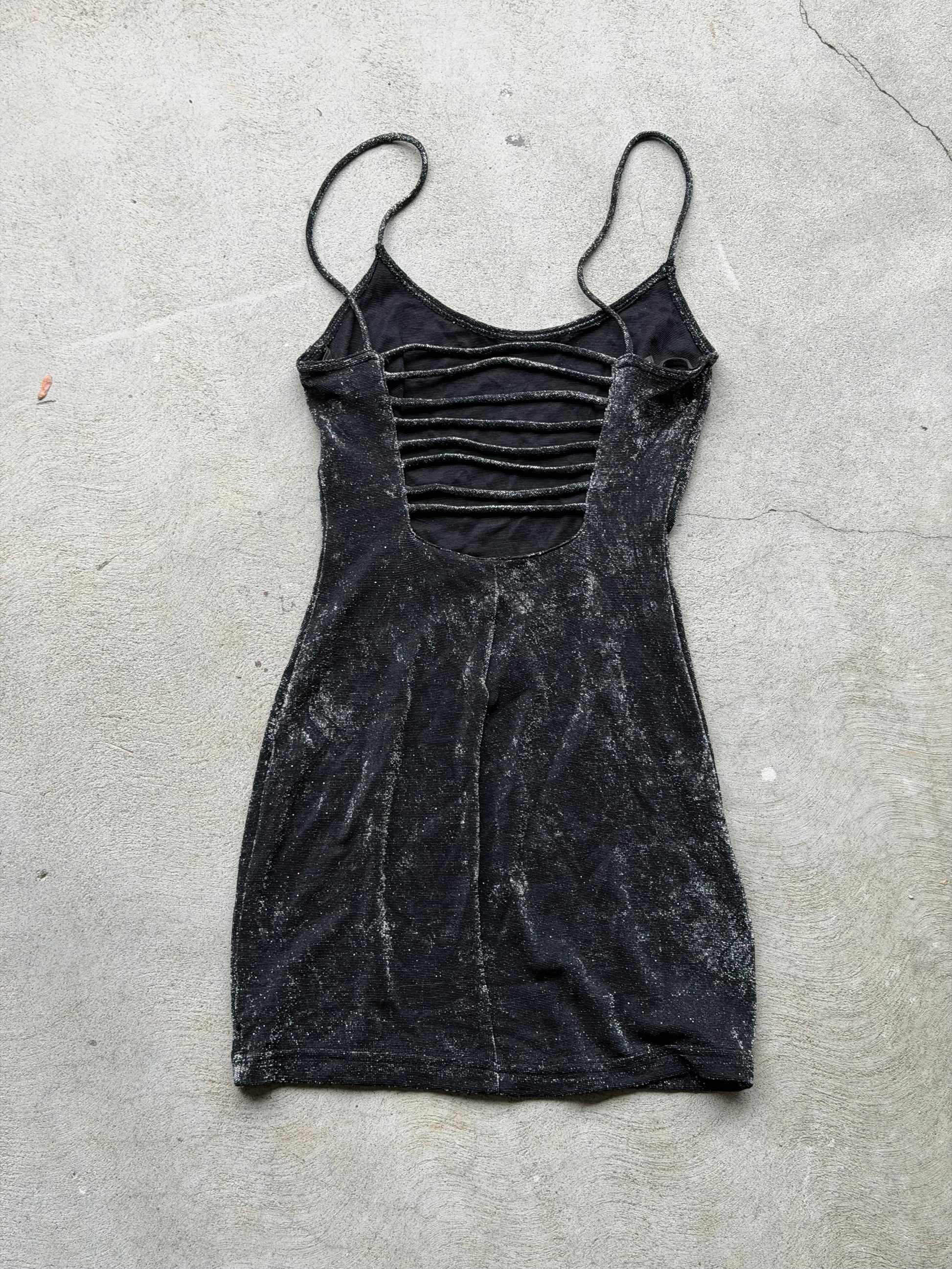 Vintage Sparkle Mini Dress - M
