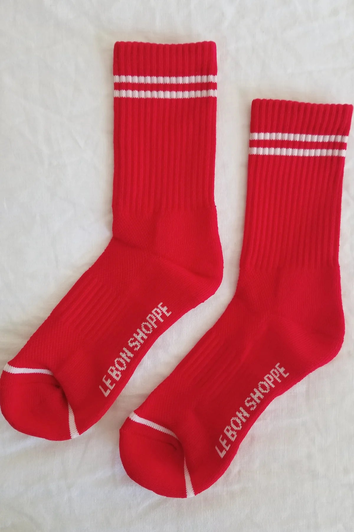 Le Bon Shoppe Boyfriend Sock in RED - OS