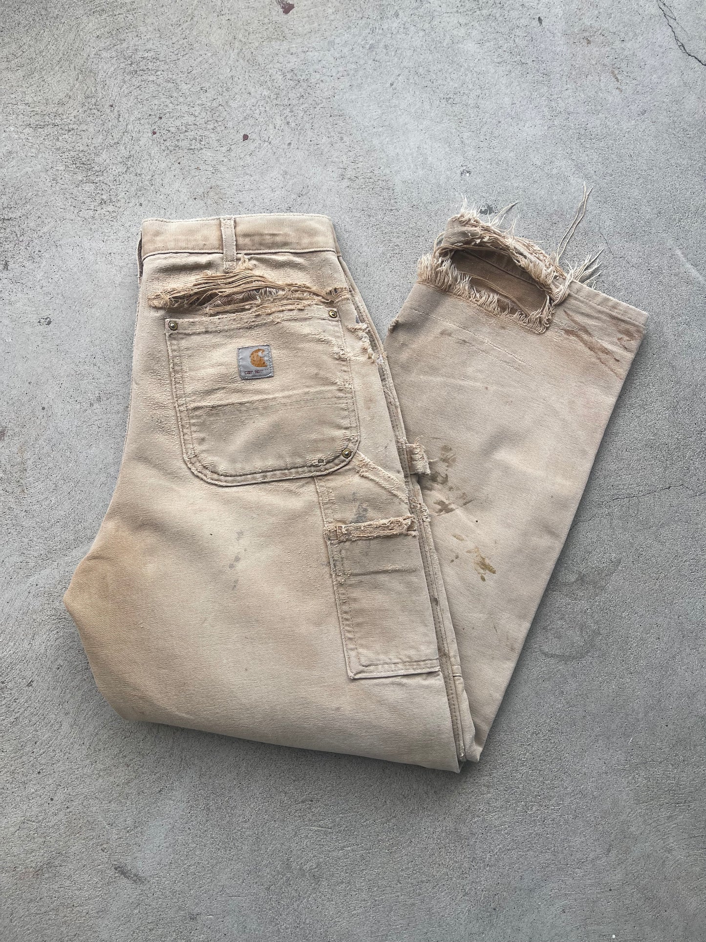 Carhartt Double Knee Canvas Workpant in TAN - 30" W