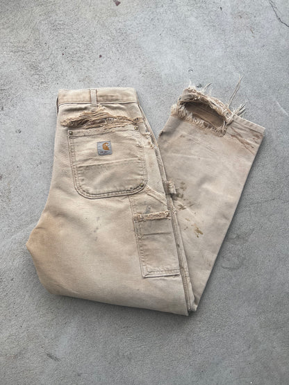 Carhartt Double Knee Canvas Workpant in TAN - 30" W