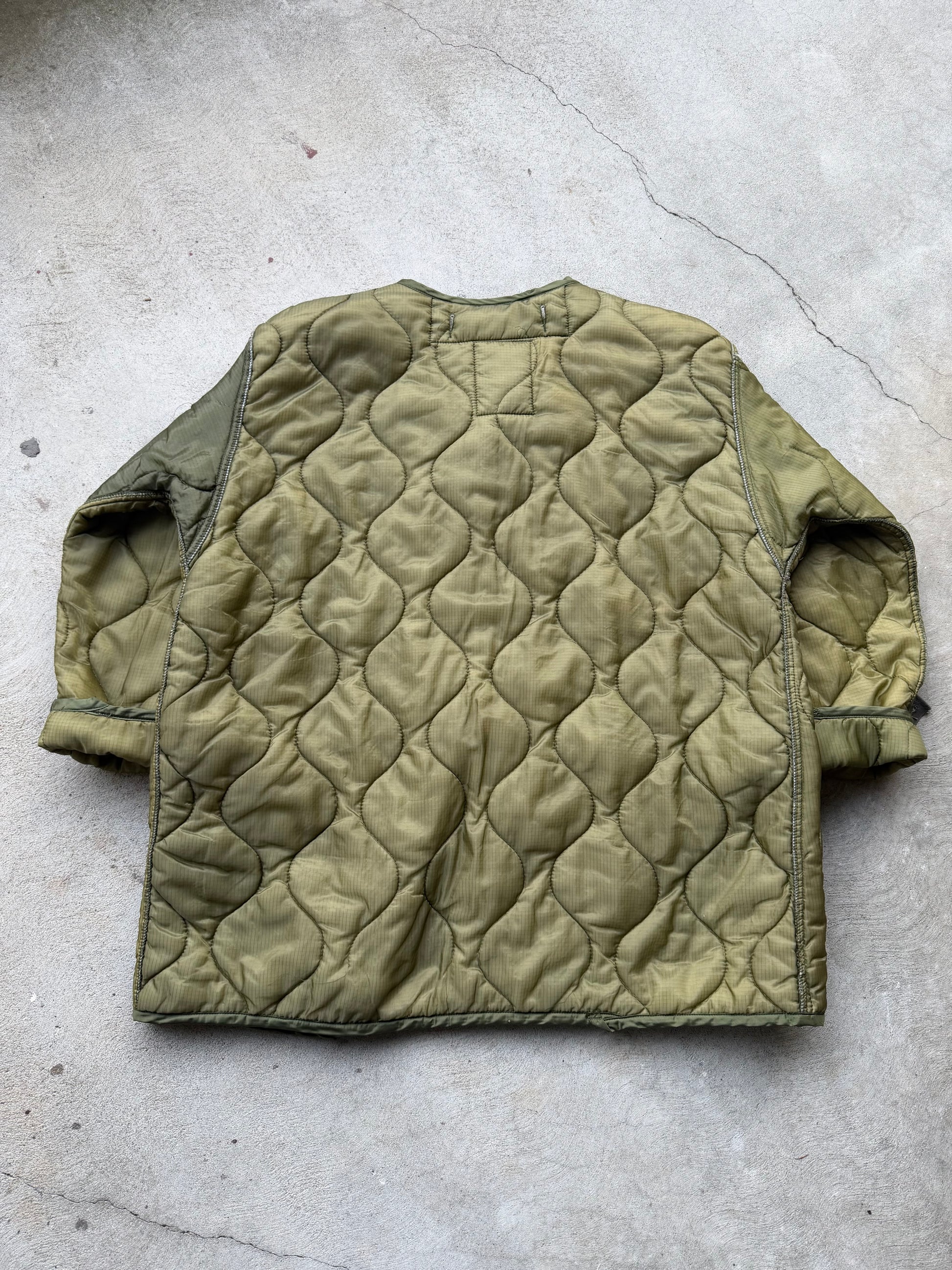 Vintage Military Parka Liner Jacket - L