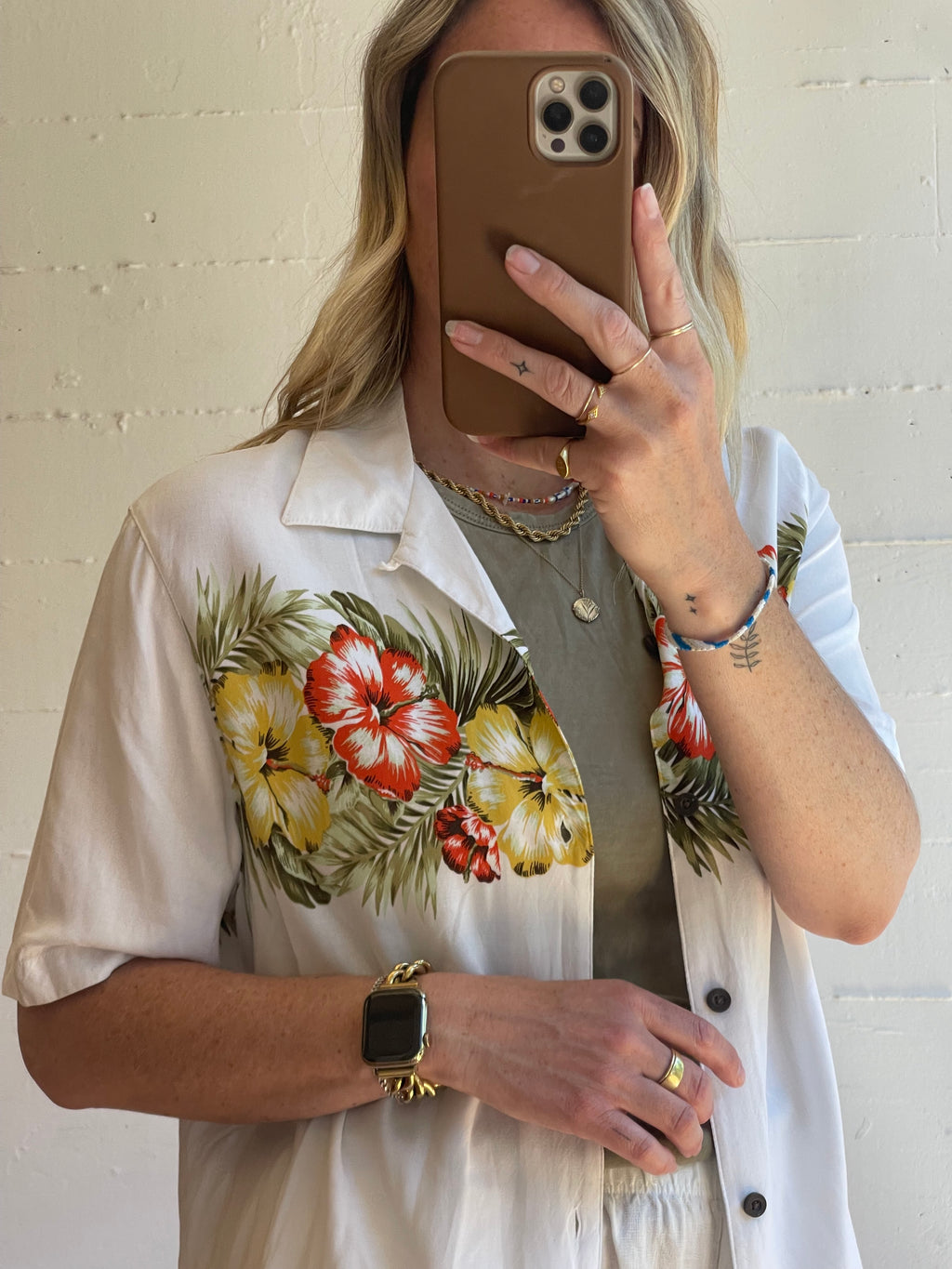 Rayon Hawaiian Easy Shirt - M/L