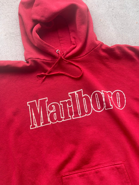 Vintage Red Marlboro Hoodie - L/XL