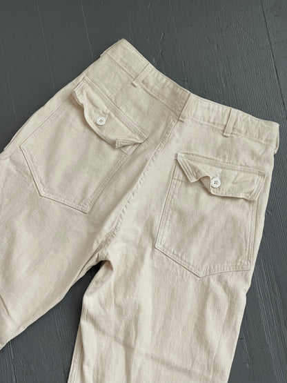 Cotton Pant in NATURAL - ( select size )