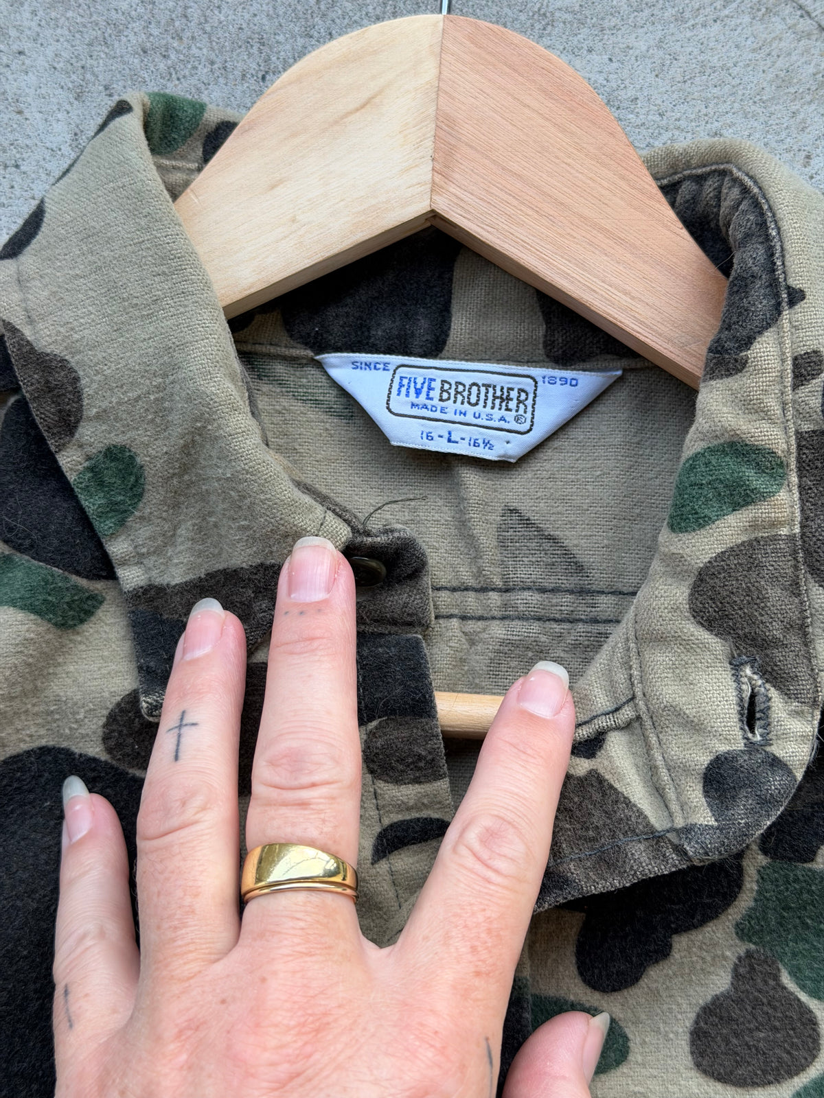 Vintage Chamois Shirt in CAMO - M