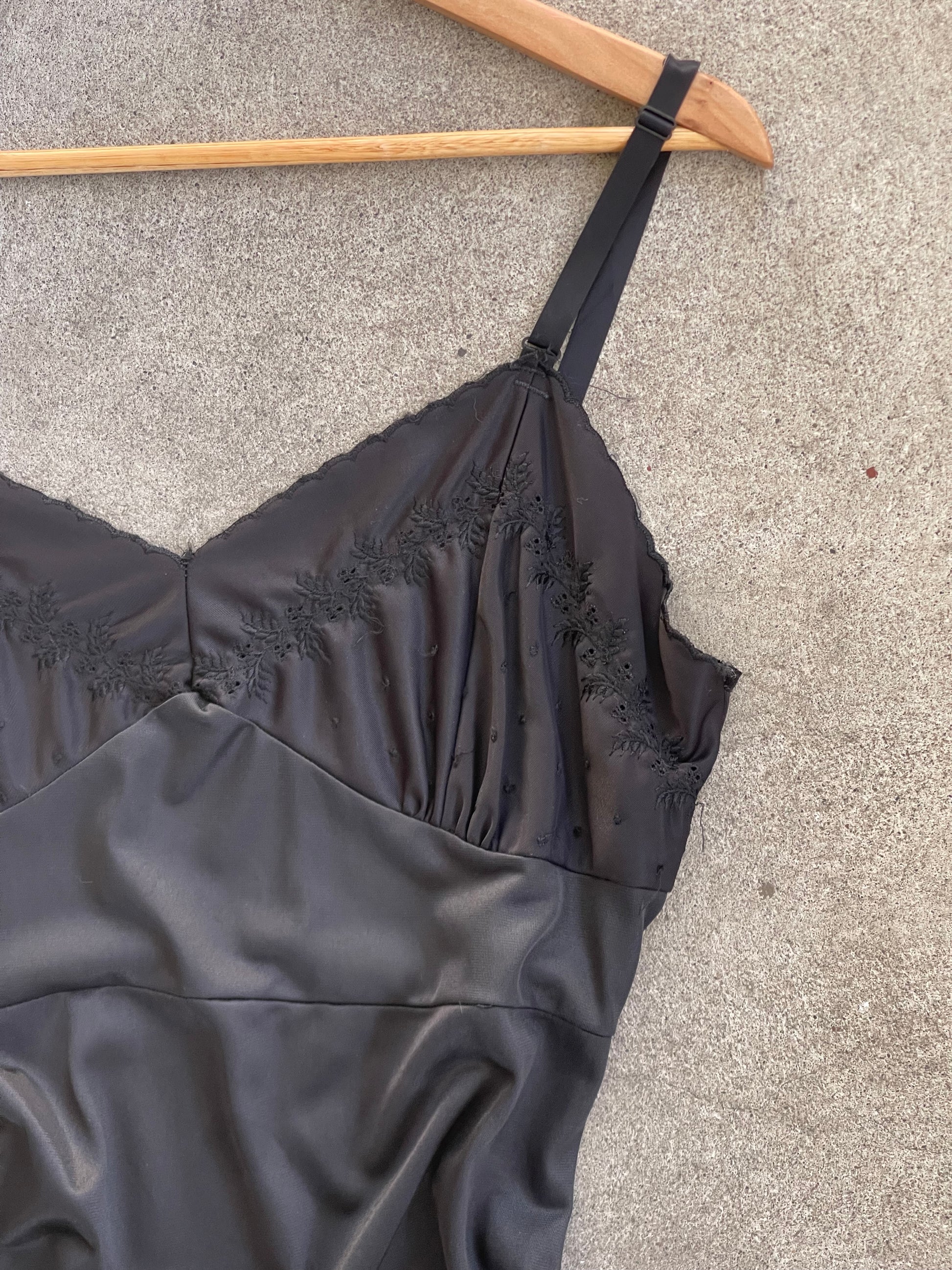 Vintage Slip Dress BLACK 01 - M