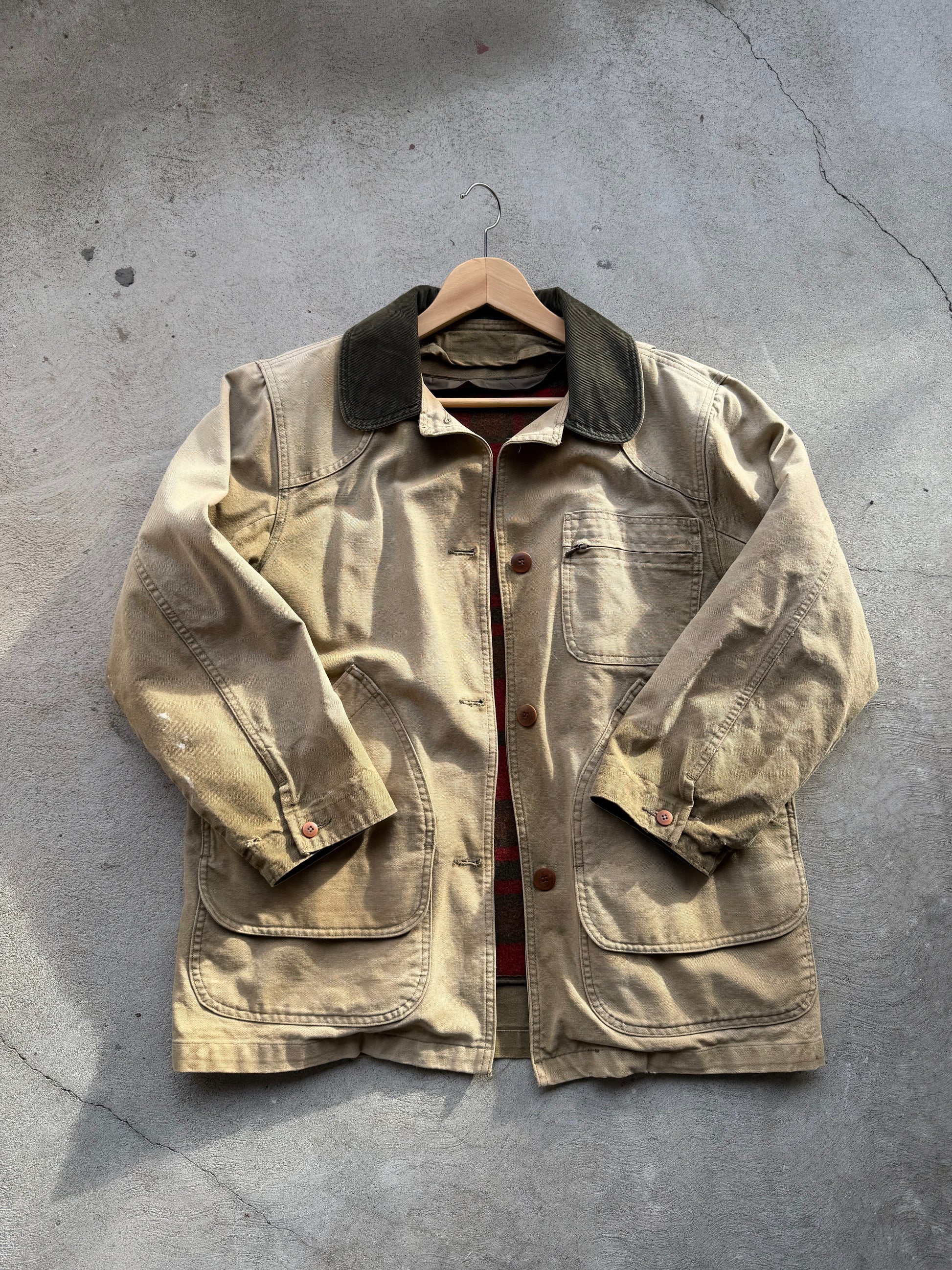 Vintage Blanket Lined Chore Coat - M