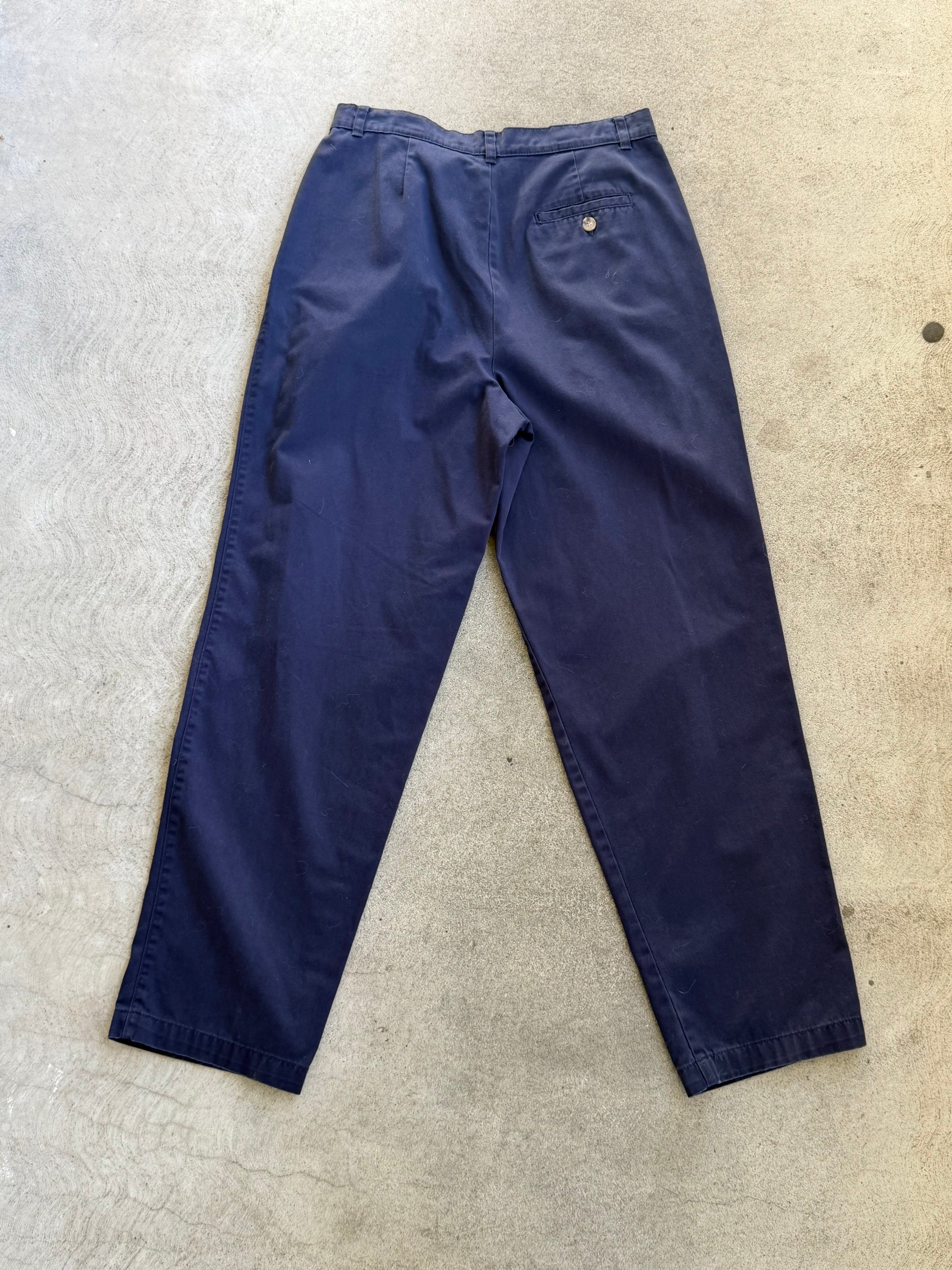 Vintage Navy Chinos - 28" W