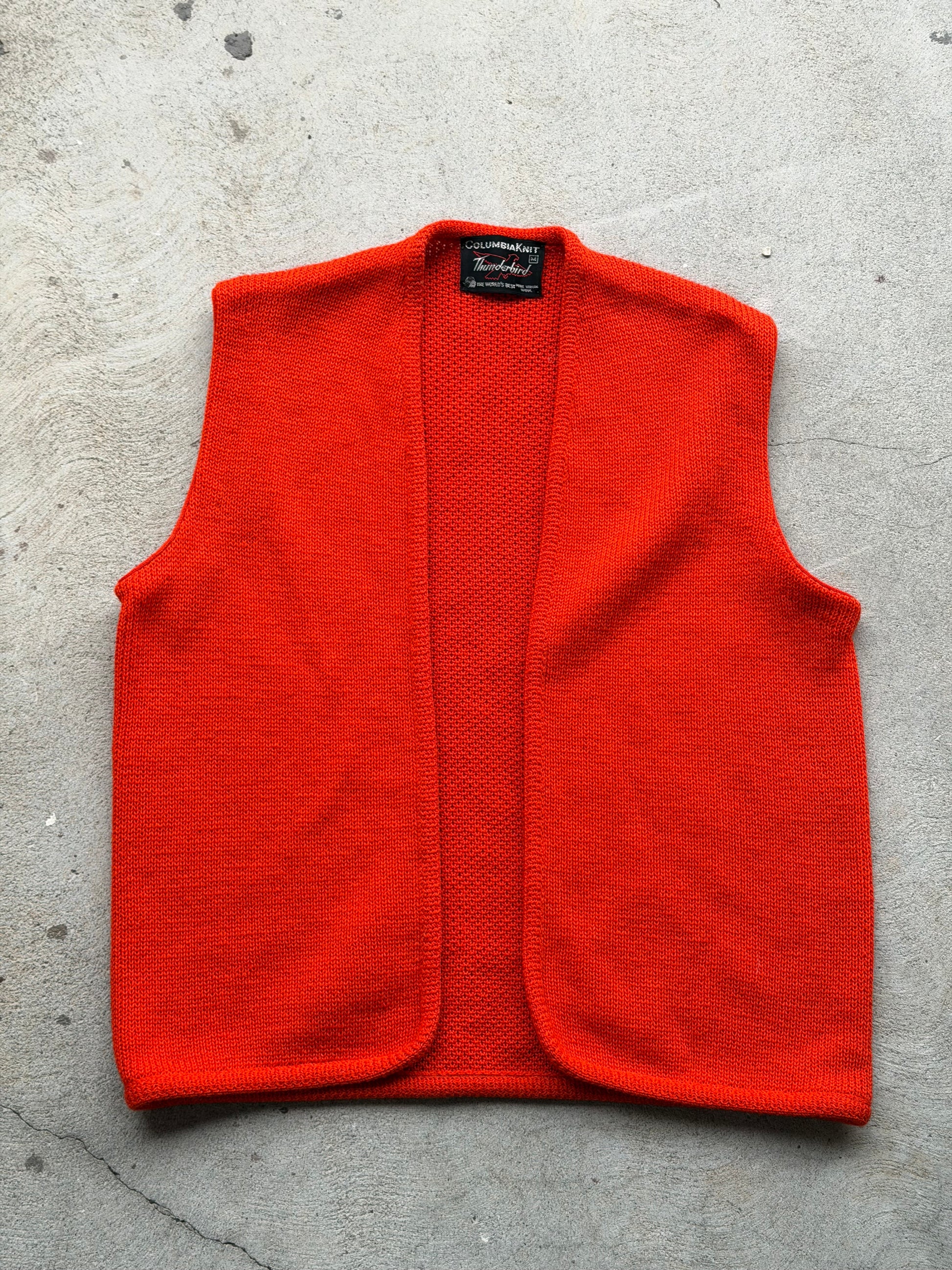 Vintage Wool Knit Vest POPPY - M