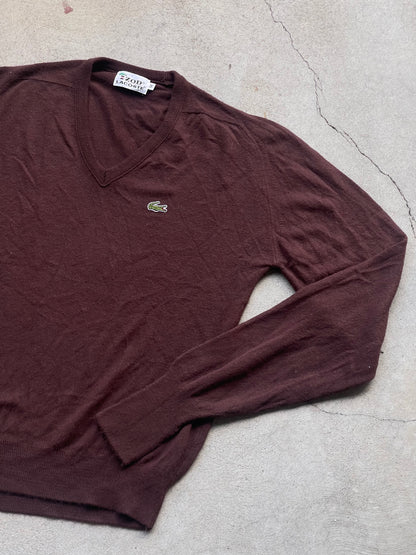 Vintage Izod Lacoste Sweater in CHOCOLATE - S/M