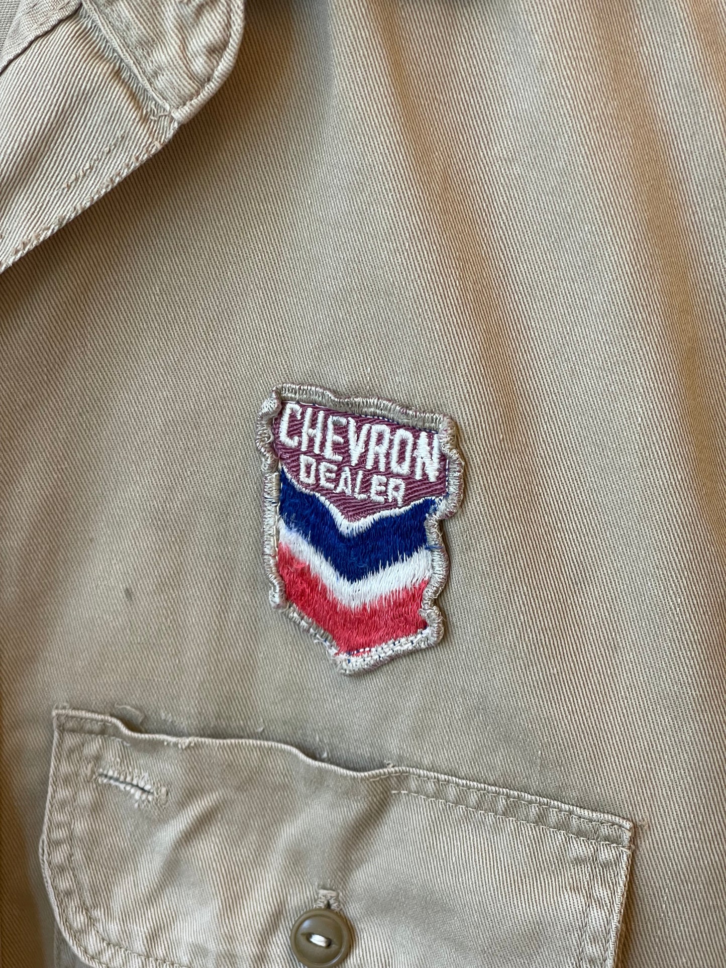 Vintage Chevron Attendant Shirt - S/M