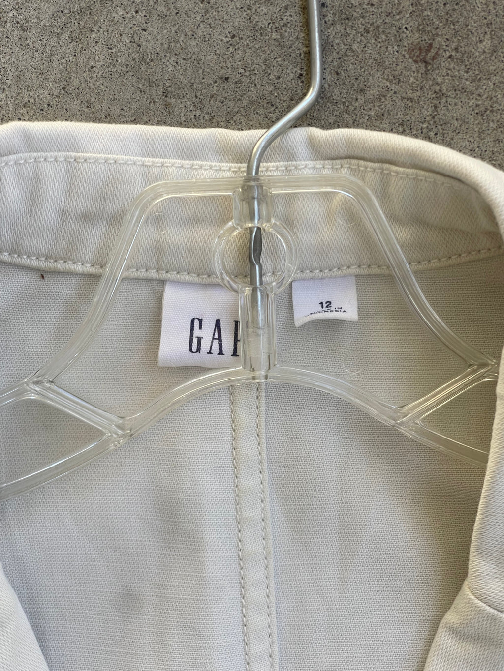 Preloved Gap Boilersuit in ECRU - M