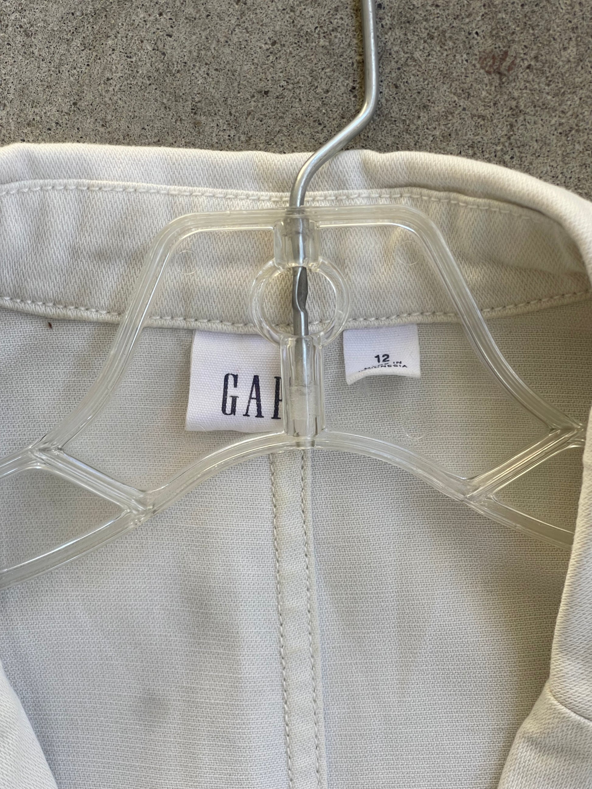 Preloved Gap Boilersuit in ECRU - M