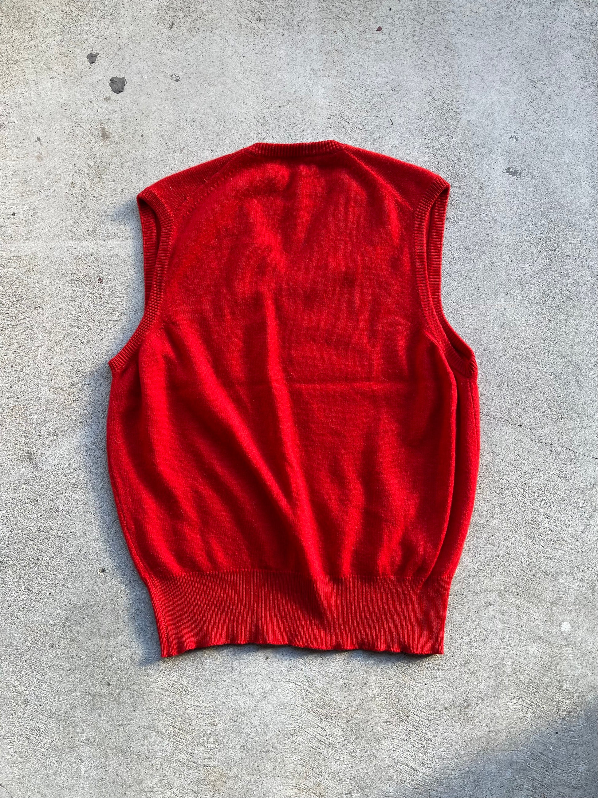 Vintage Cashmere Sweater Vest RED - S/M
