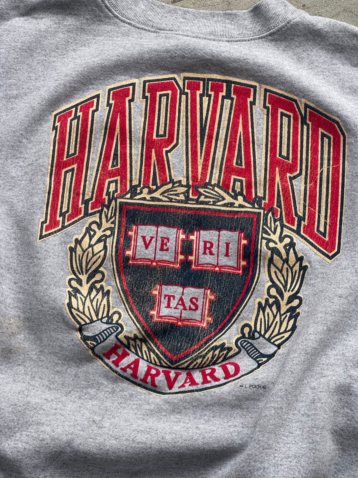 Vintage Harvard Sweatshirt - L