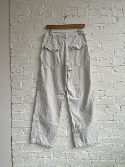 Cotton Pant in NATURAL - ( select size )