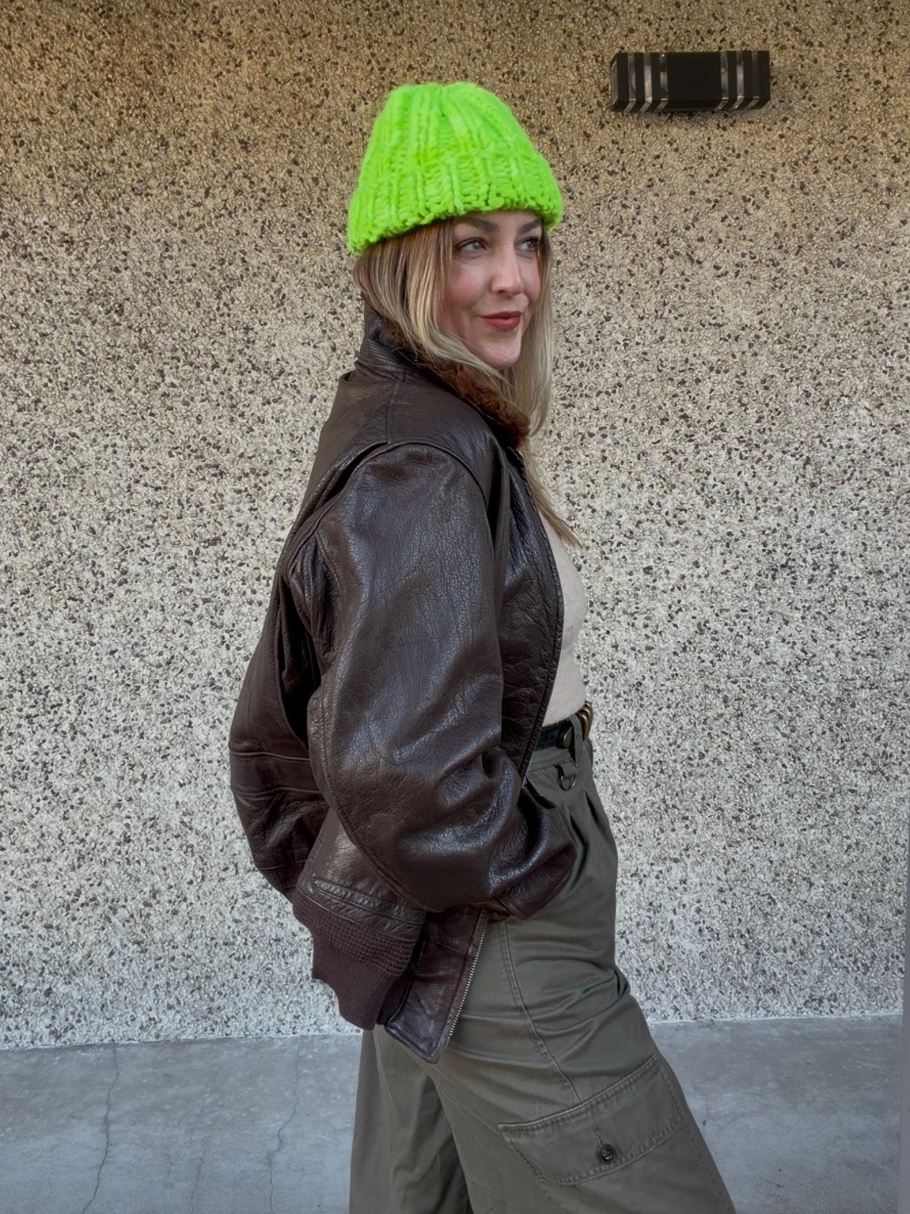 Vintage AUTHENTIC 1940s US NAVY G1 Leather Pilot Jacket - M