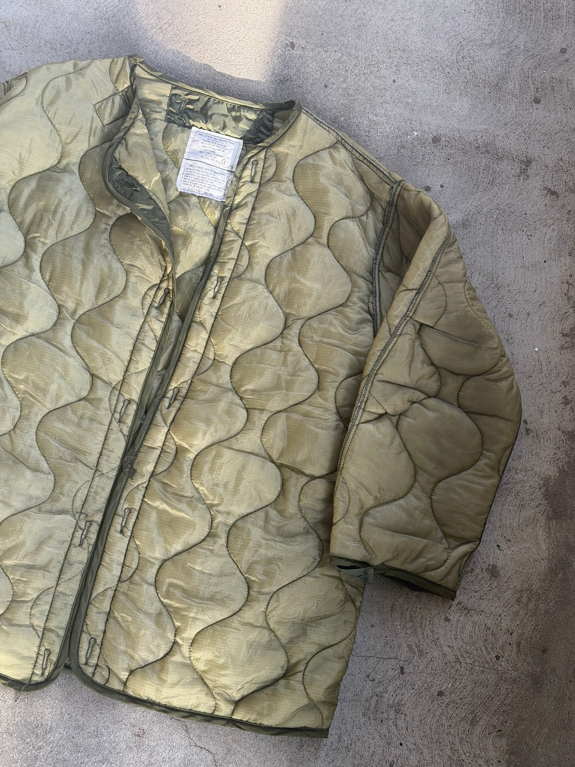 Vintage Military Parka Liner Jacket - XL