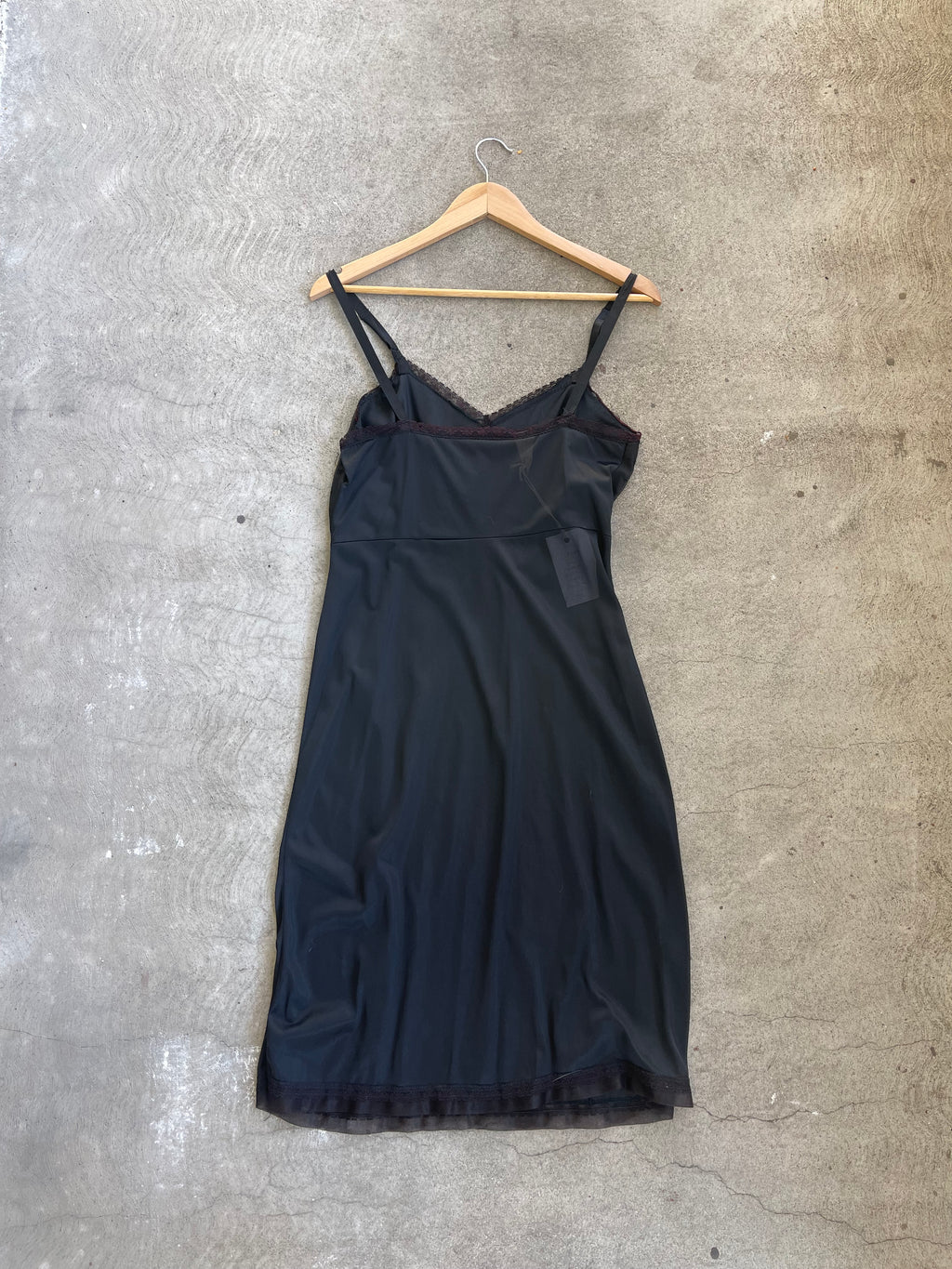 Vintage Slip Dress BLACK 03 - S
