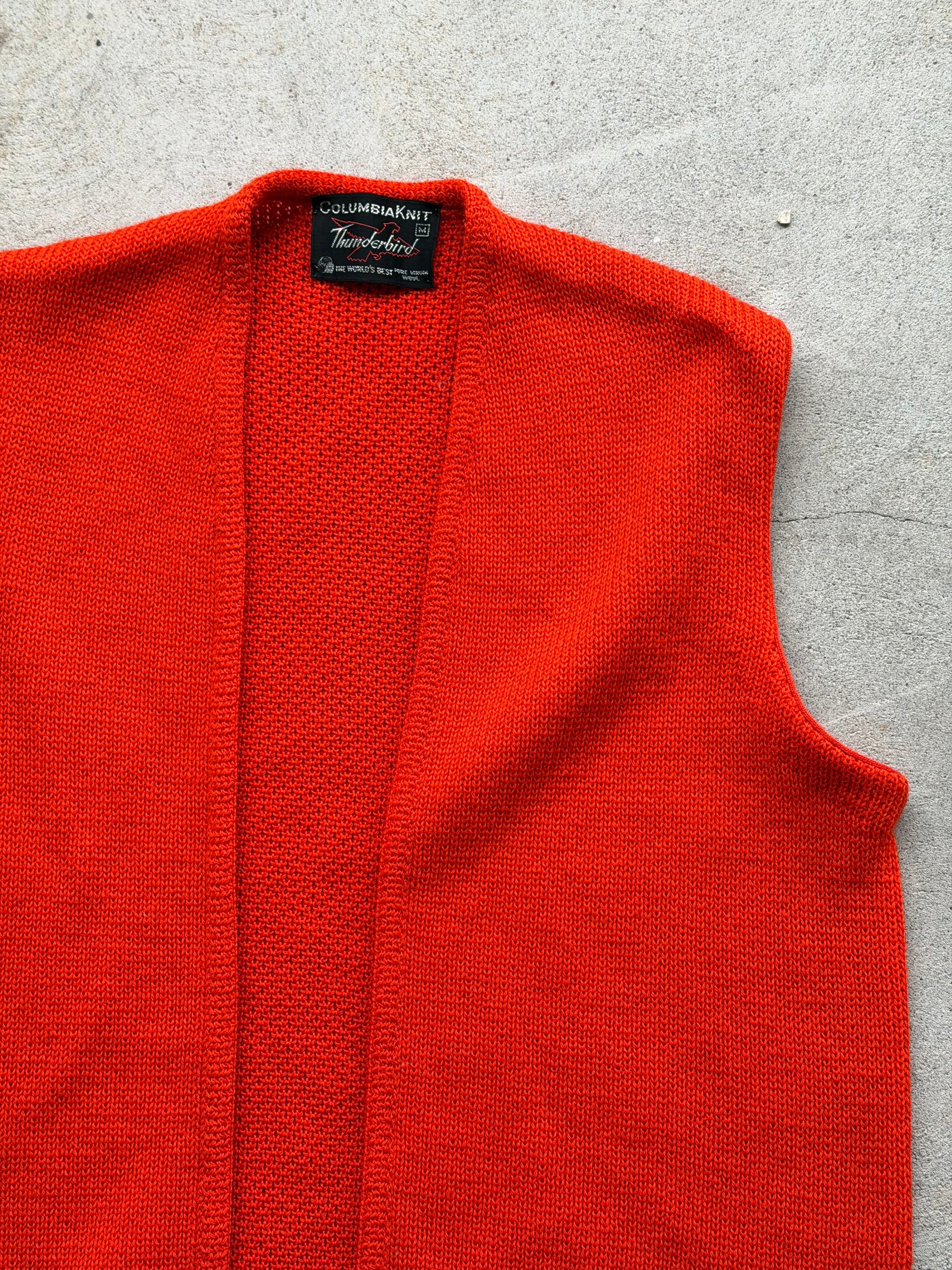 Vintage Wool Knit Vest POPPY - M