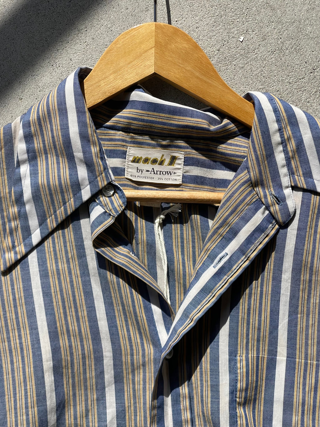 Vintage Stripe Button-Up Shirt - OS