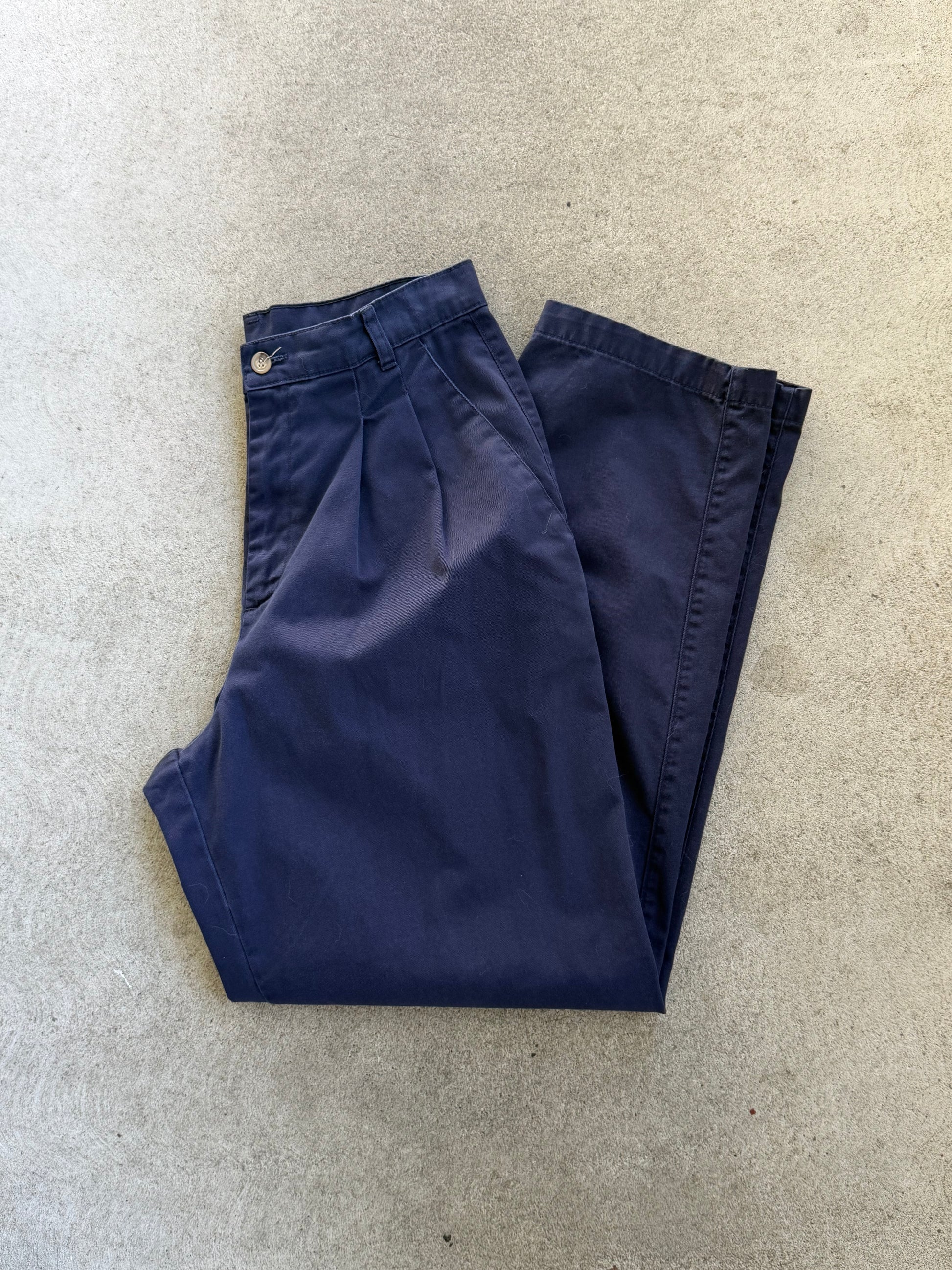 Vintage Navy Chinos - 28" W