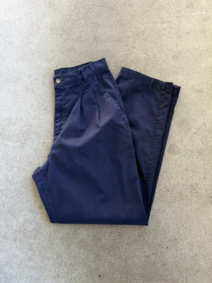 Vintage Navy Chinos - 28" W
