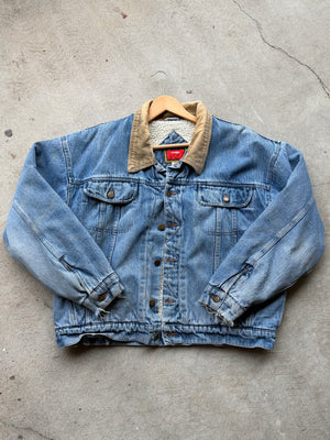 Vintage Wrangler Sherpa Lined Denim Jacket - XL
