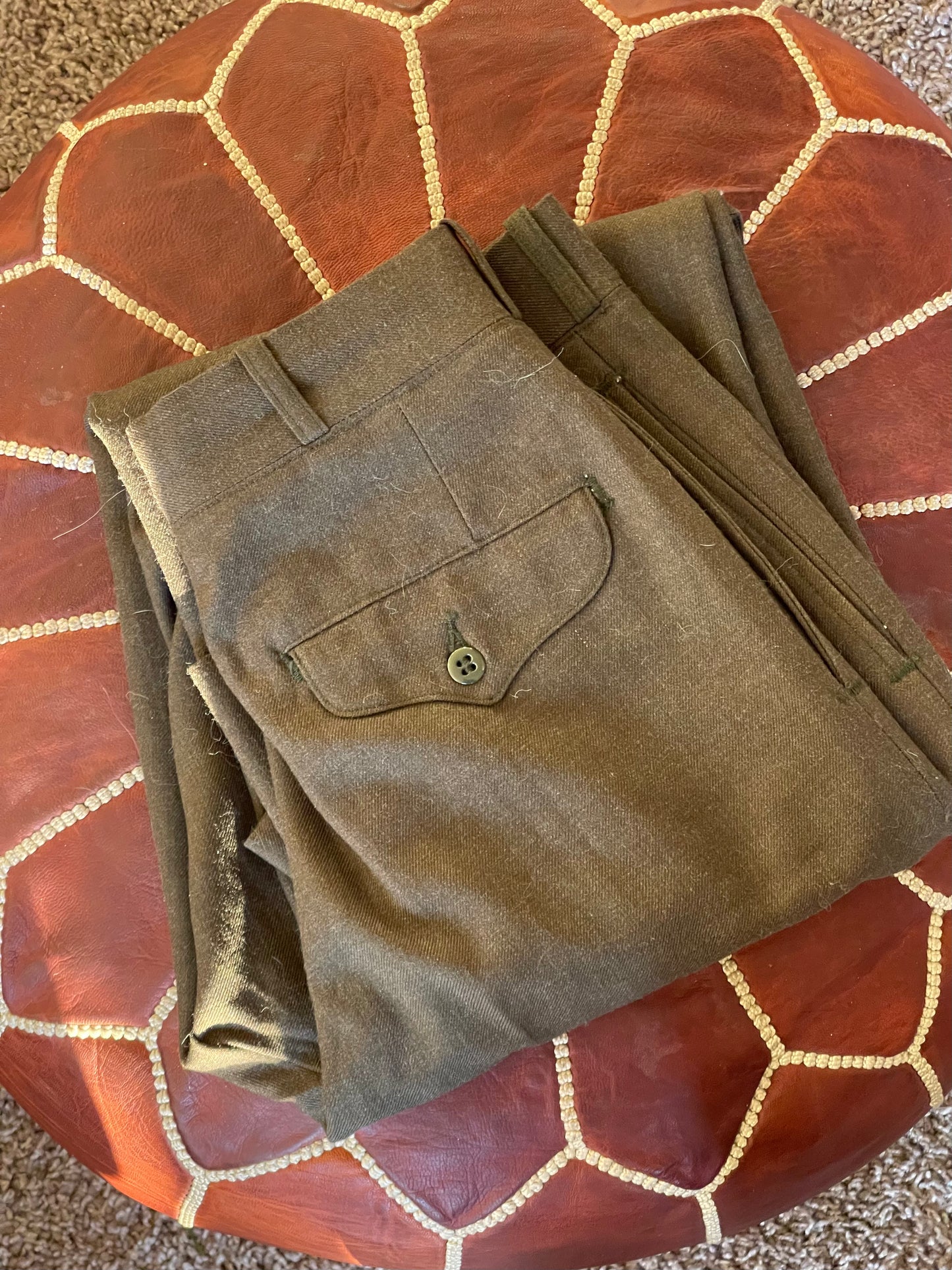 Vintage Wool Miliary Field Pant Trousers - 28” W